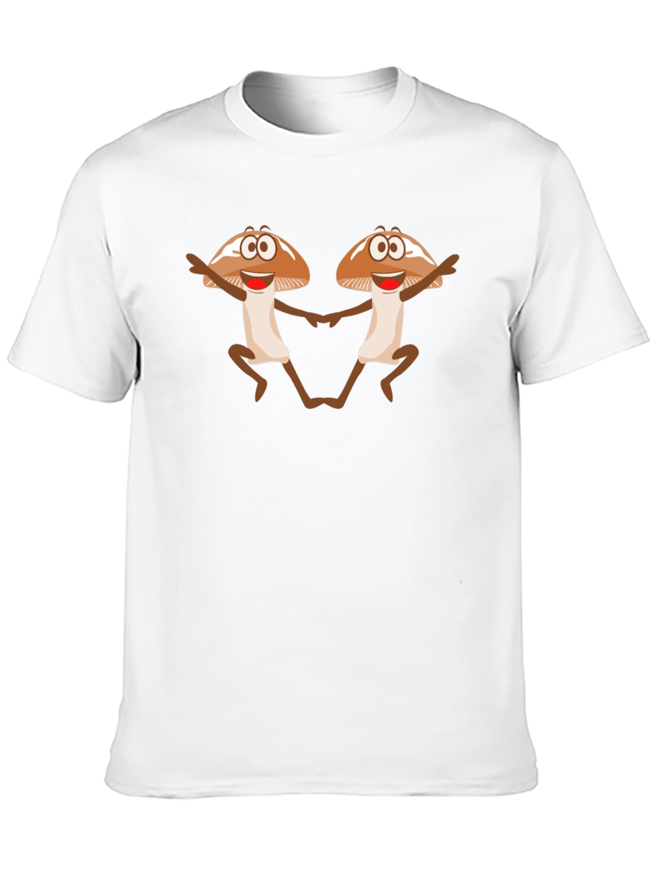 Black Funky Mushroom Dance Black T-Shirt view 10