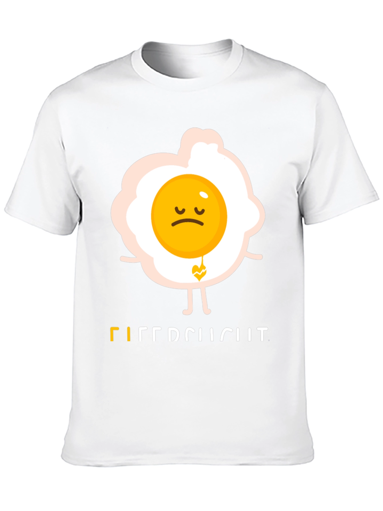 Black Sad Egg Graphic Tee - Unique Humor T-Shirt view 10