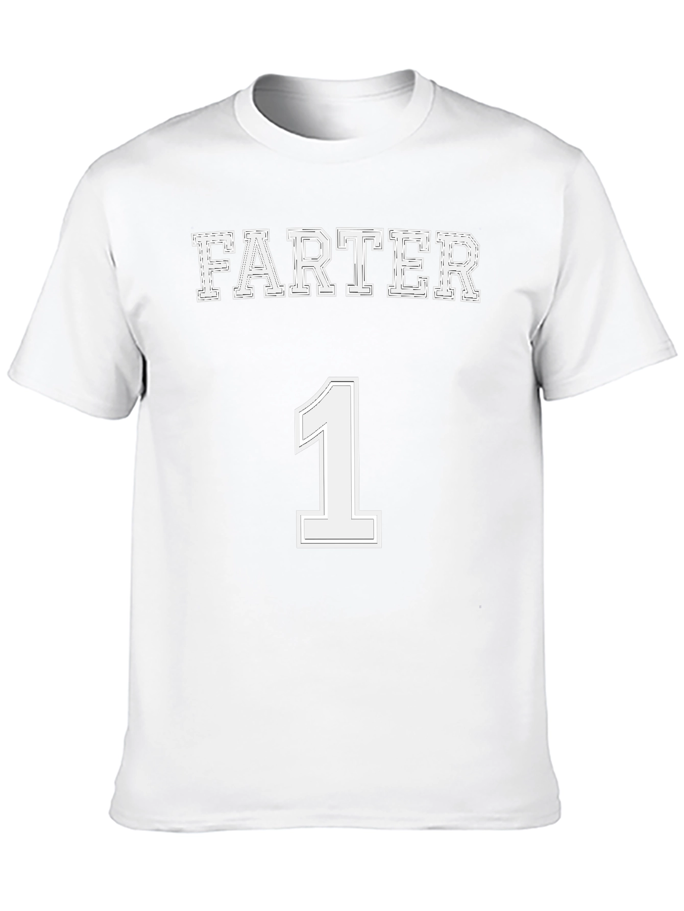 Black Farter Number 1 Novelty T-Shirt view 10