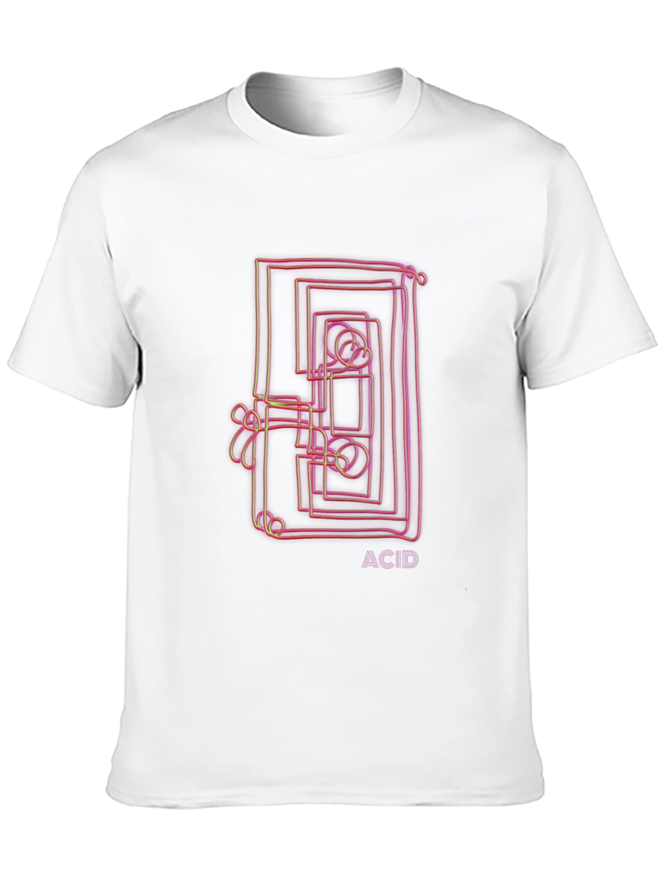 Black Abstract 'ACID' Graphic Tee - Black view 10