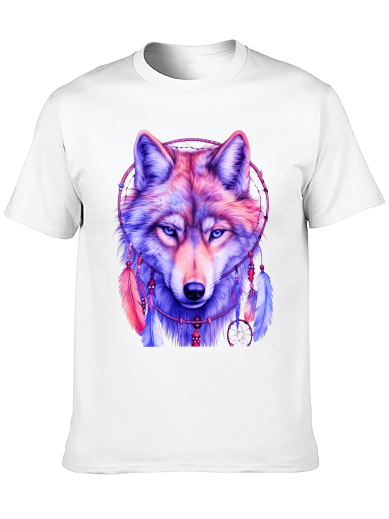 Black Wolf Dreamcatcher Graphic Tee view 10