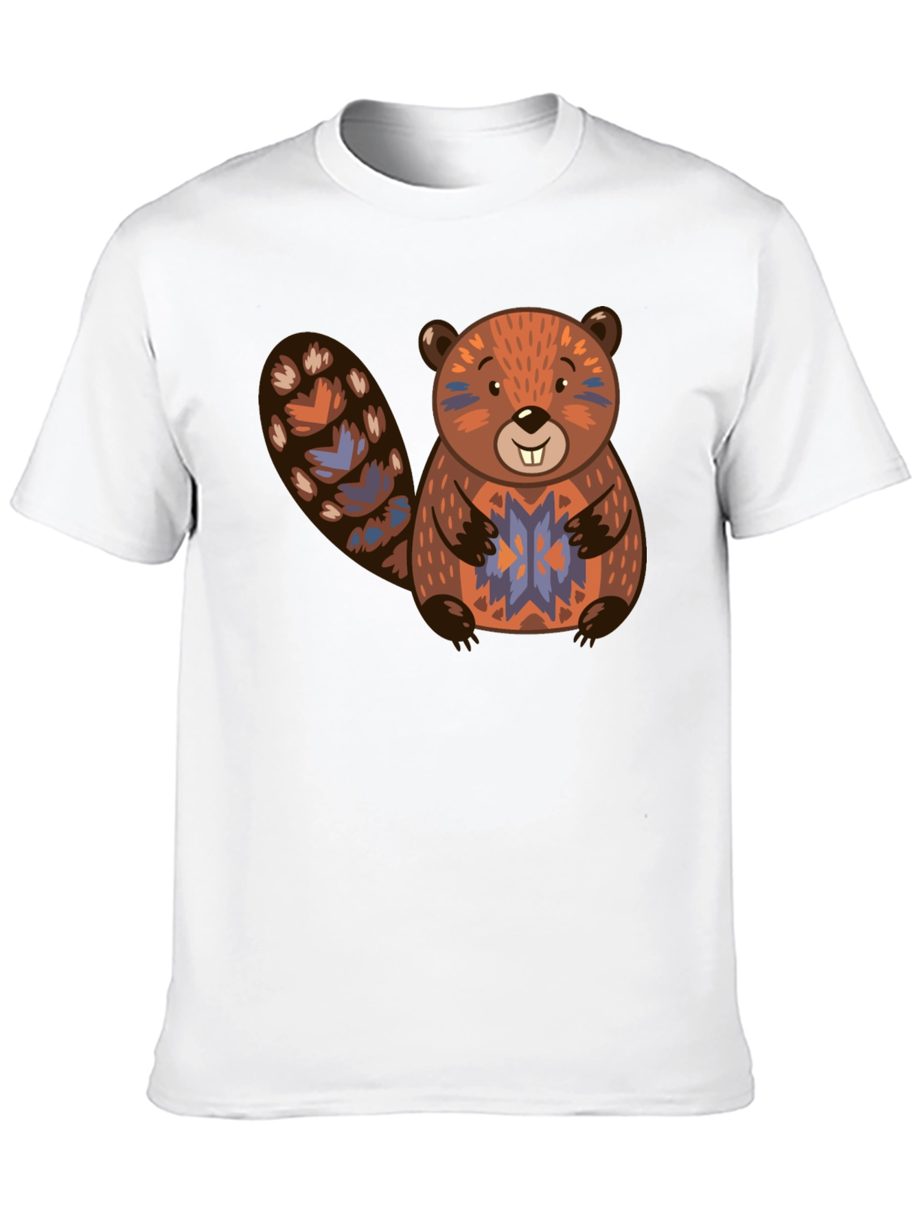 Black Beaver Graphic Print Black T-Shirt view 10