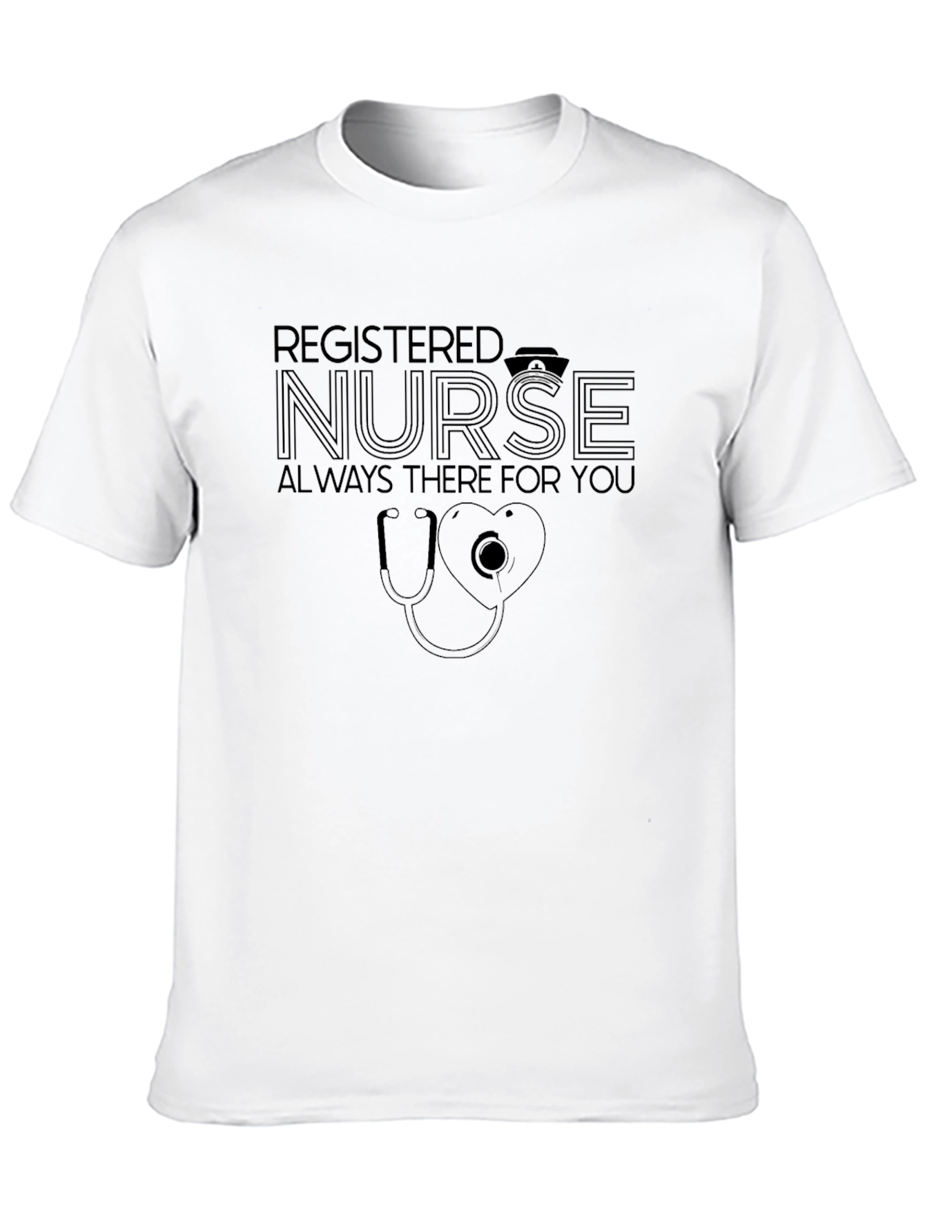 Black Registered Nurse Graphic T-Shirt view 10