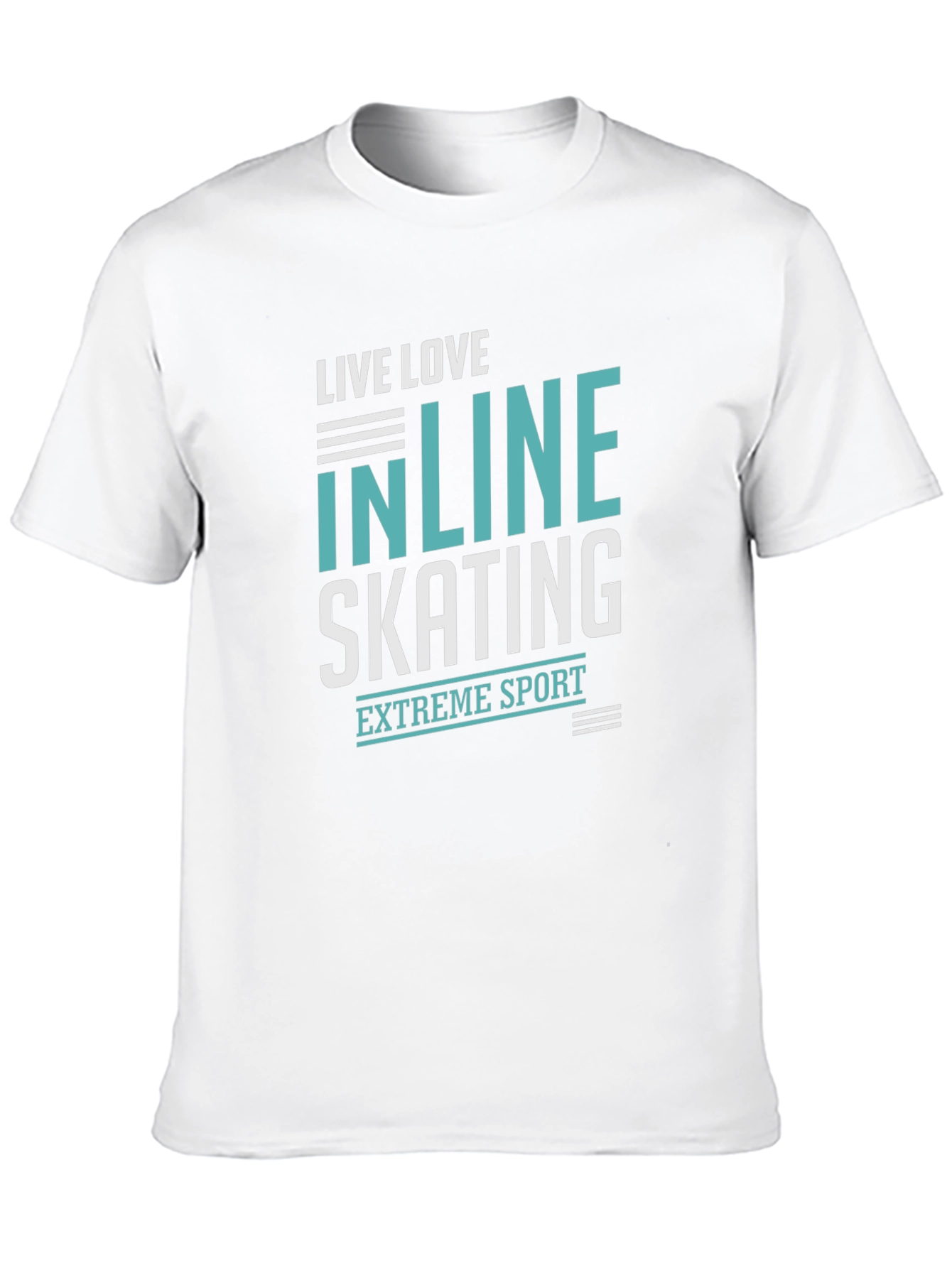 Black Inline Skating Extreme Sport Black Graphic T-Shirt view 10