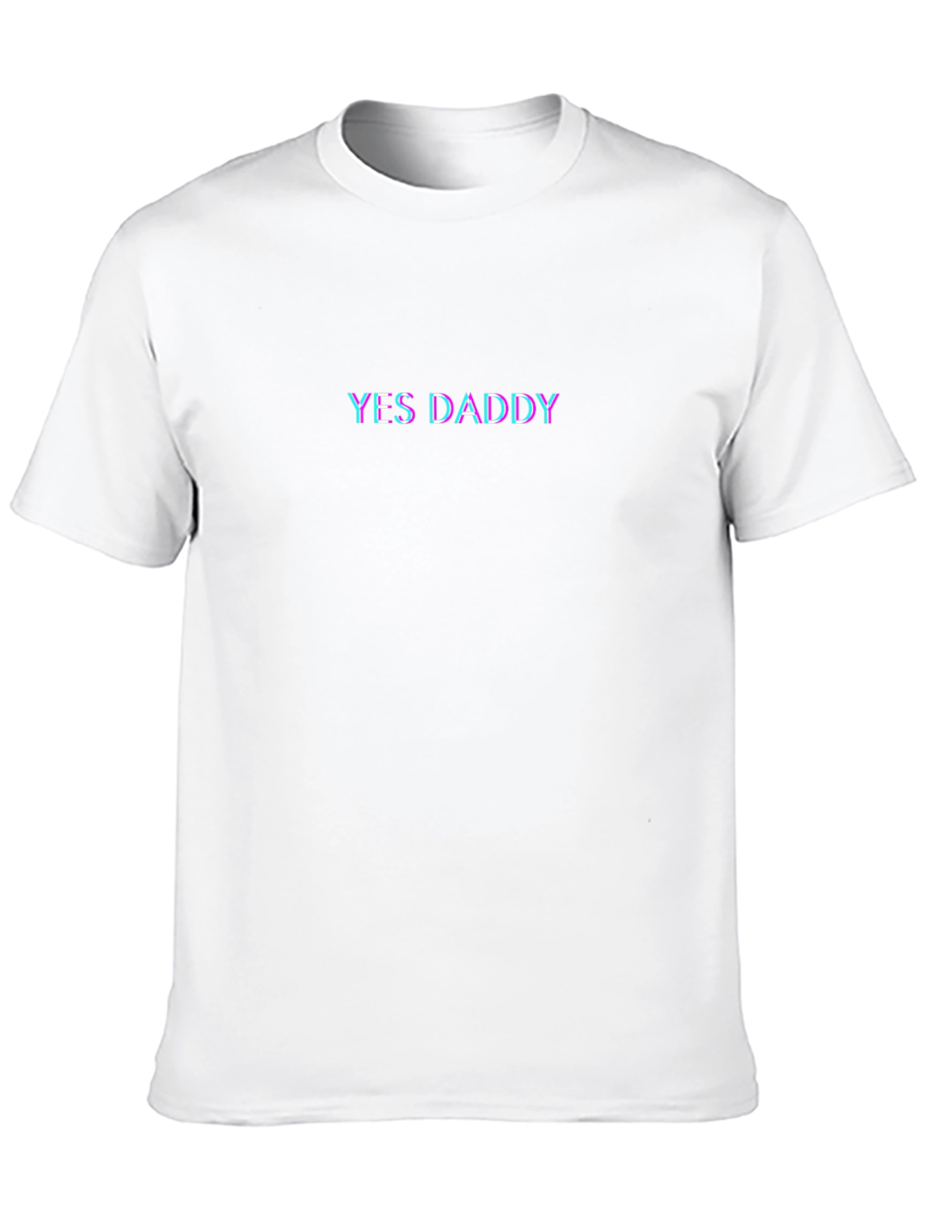 Black Yes Daddy Tee - Black Crew Neck T-Shirt view 10