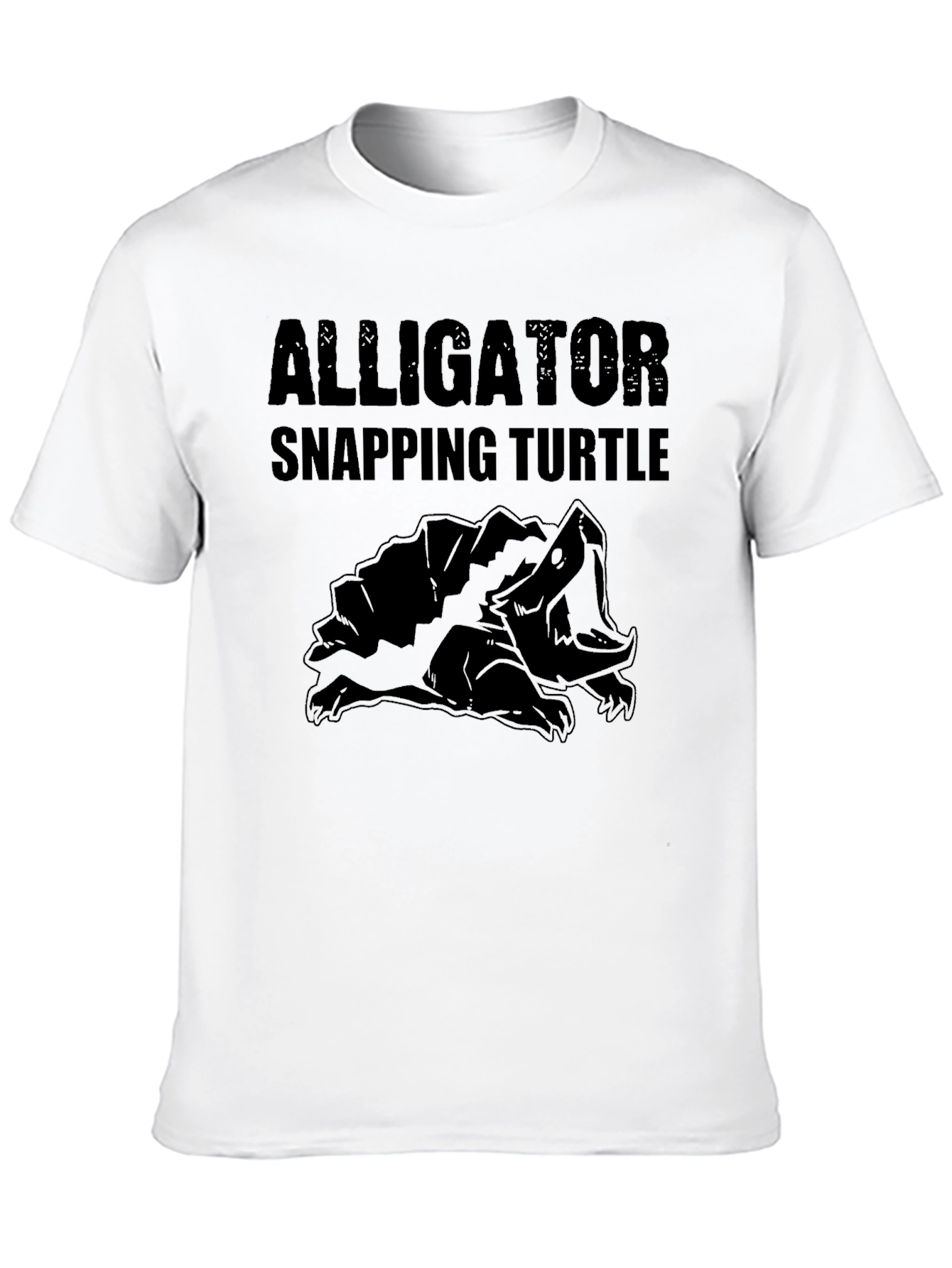 Black Alligator Snapping Turtle Graphic Tee view 10
