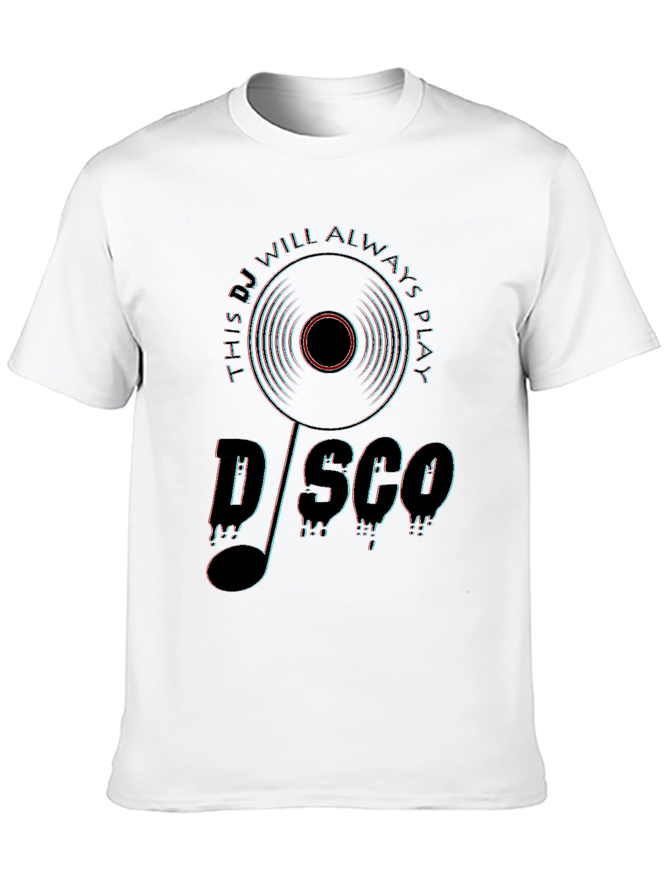 Black Retro Disco DJ T-Shirt view 10