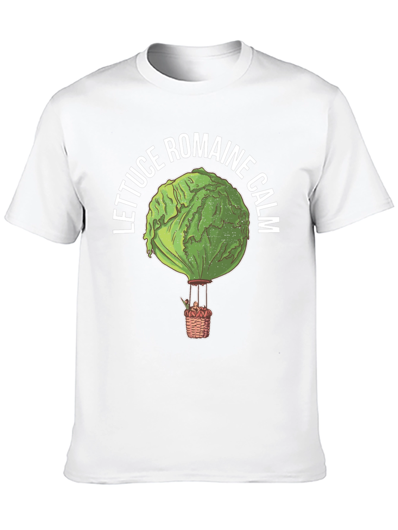 Black Lettuce Romaine Calm Funny Graphic T-Shirt view 10