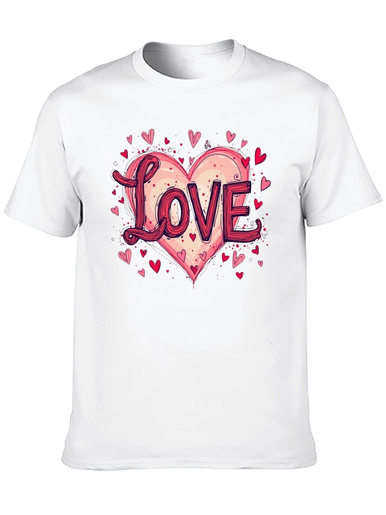 Black Love Heart Graphic Tee - Valentine's Day view 10
