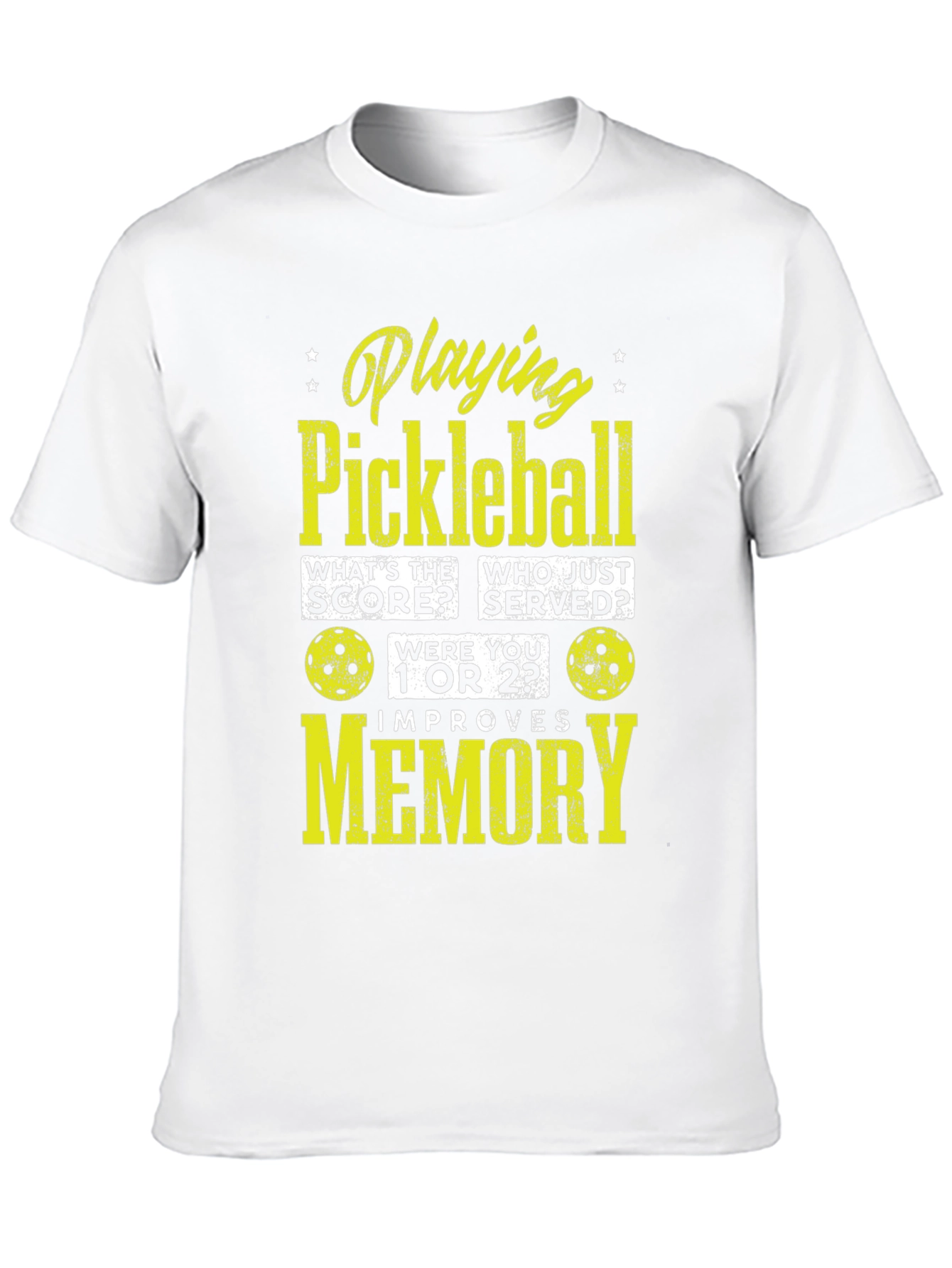 Black Pickleball Memory T-Shirt - Funny Sports Tee view 10