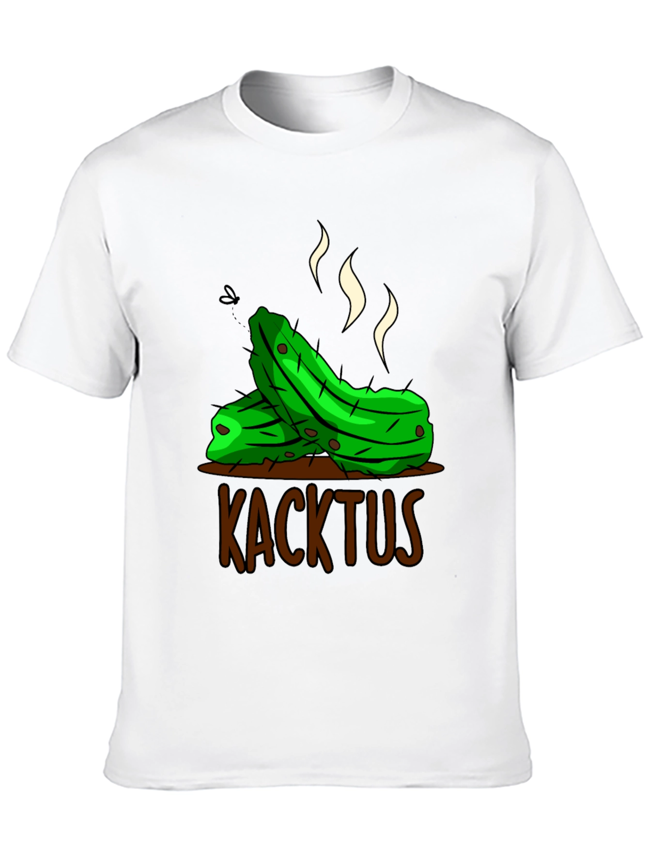 Black Humorous 'Kacktus' Graphic T-Shirt - Unique Novelty Tee view 10