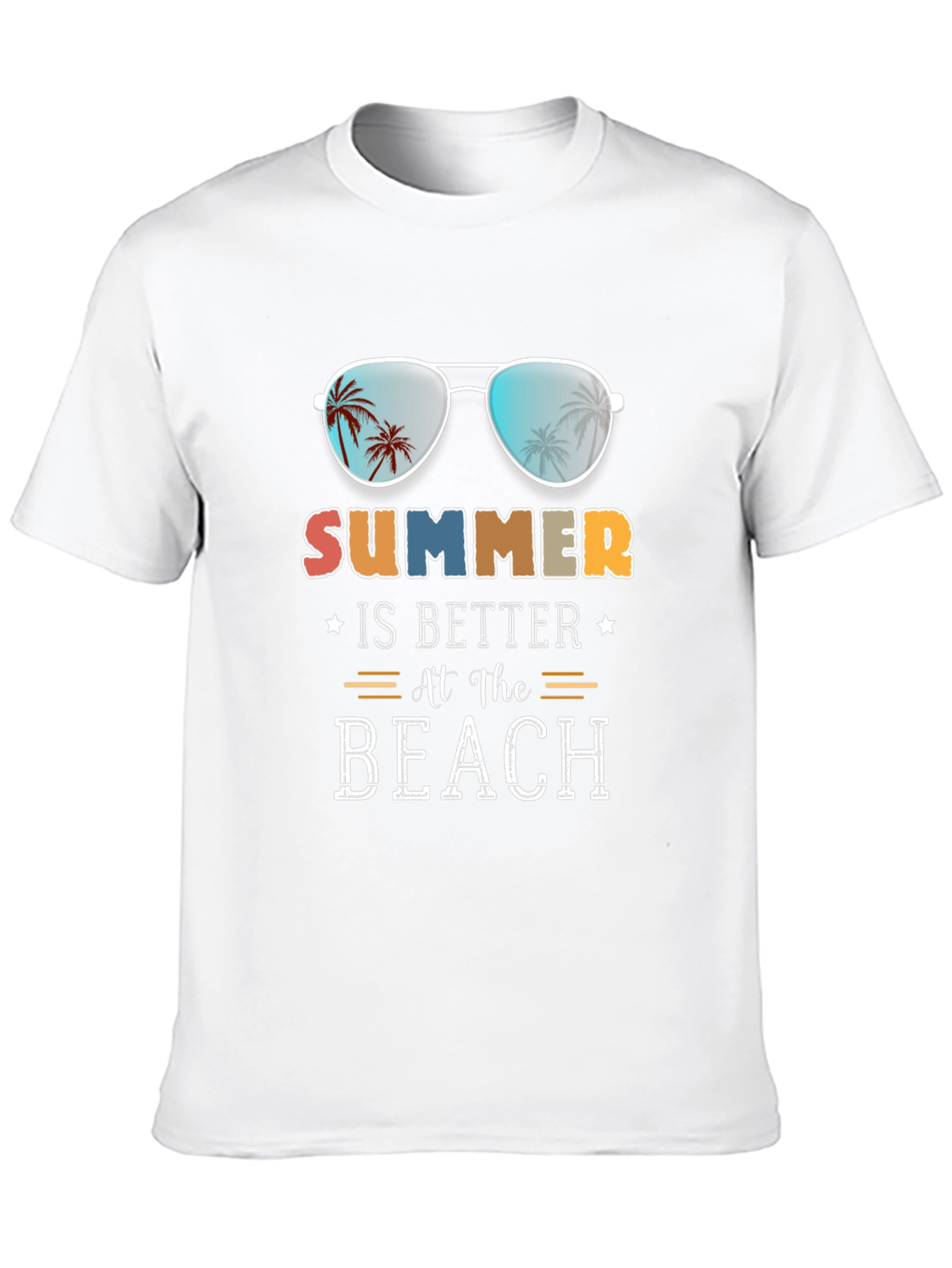 Black Summer is Better at the Beach T-Shirt view 10