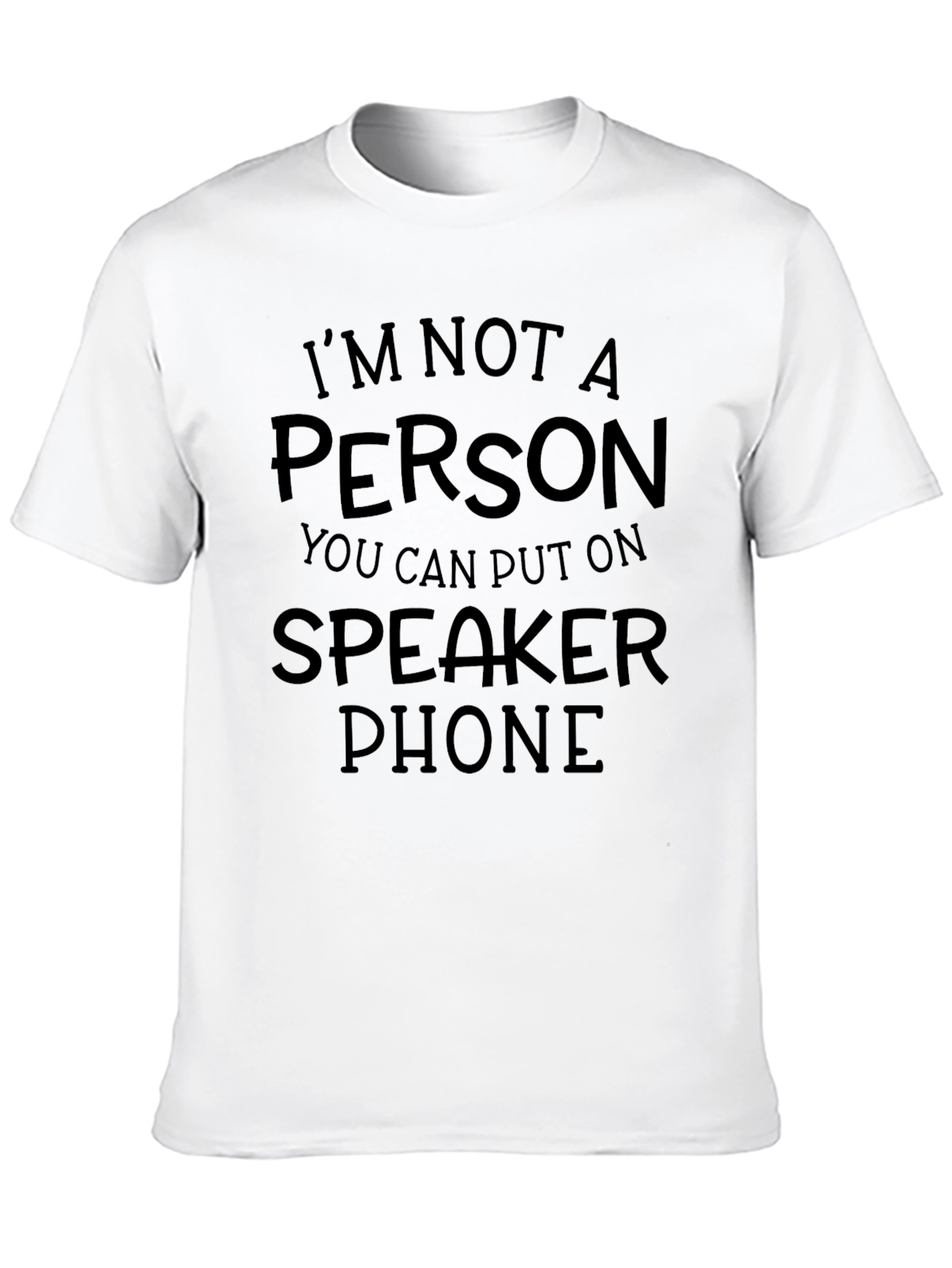 Black Speakerphone Statement T-Shirt view 10