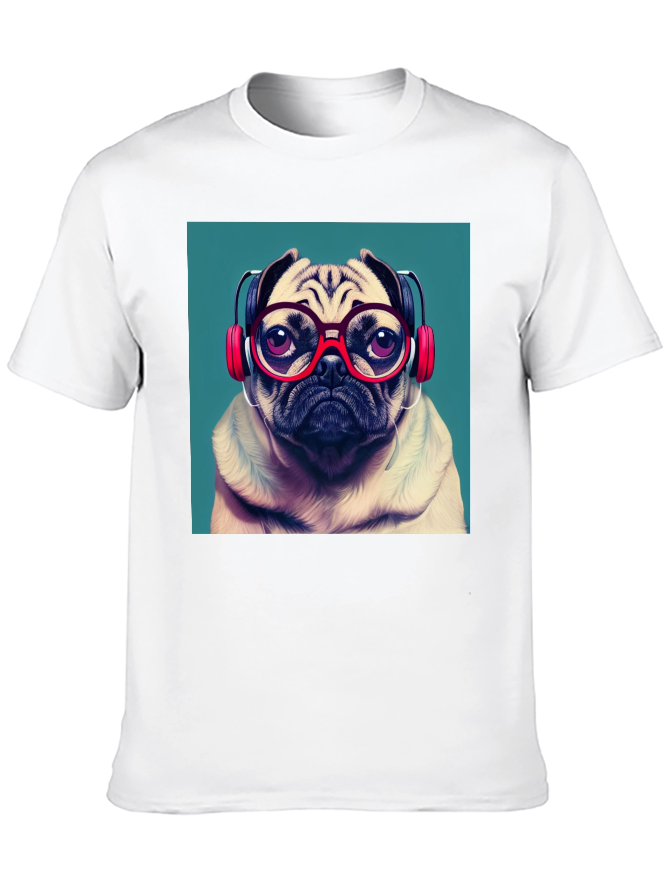 Black Pug DJ Graphic Tee - Stylish Comfort view 10
