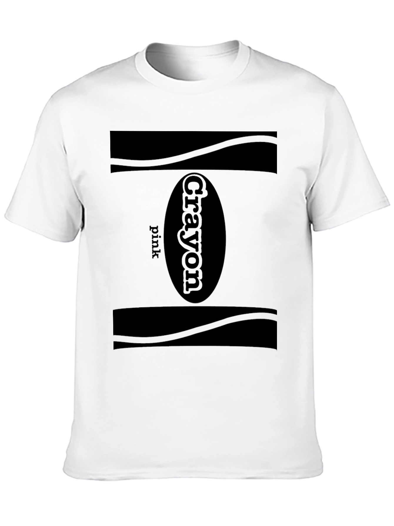 Black Pink Crayon T-Shirt - Classic Design, Soft Cotton view 10