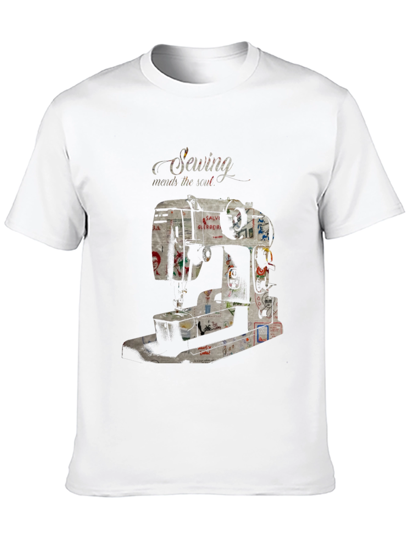 Black Sewing Mends the Soul Graphic Tee view 10