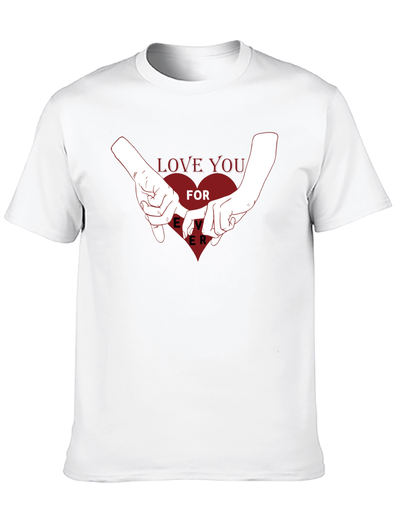 Black Love You Forever Graphic Tee - Black view 10