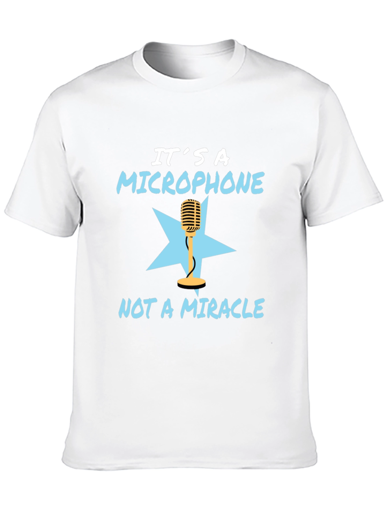 Black It's a Microphone T-Shirt - Funny Musician Tee view 10