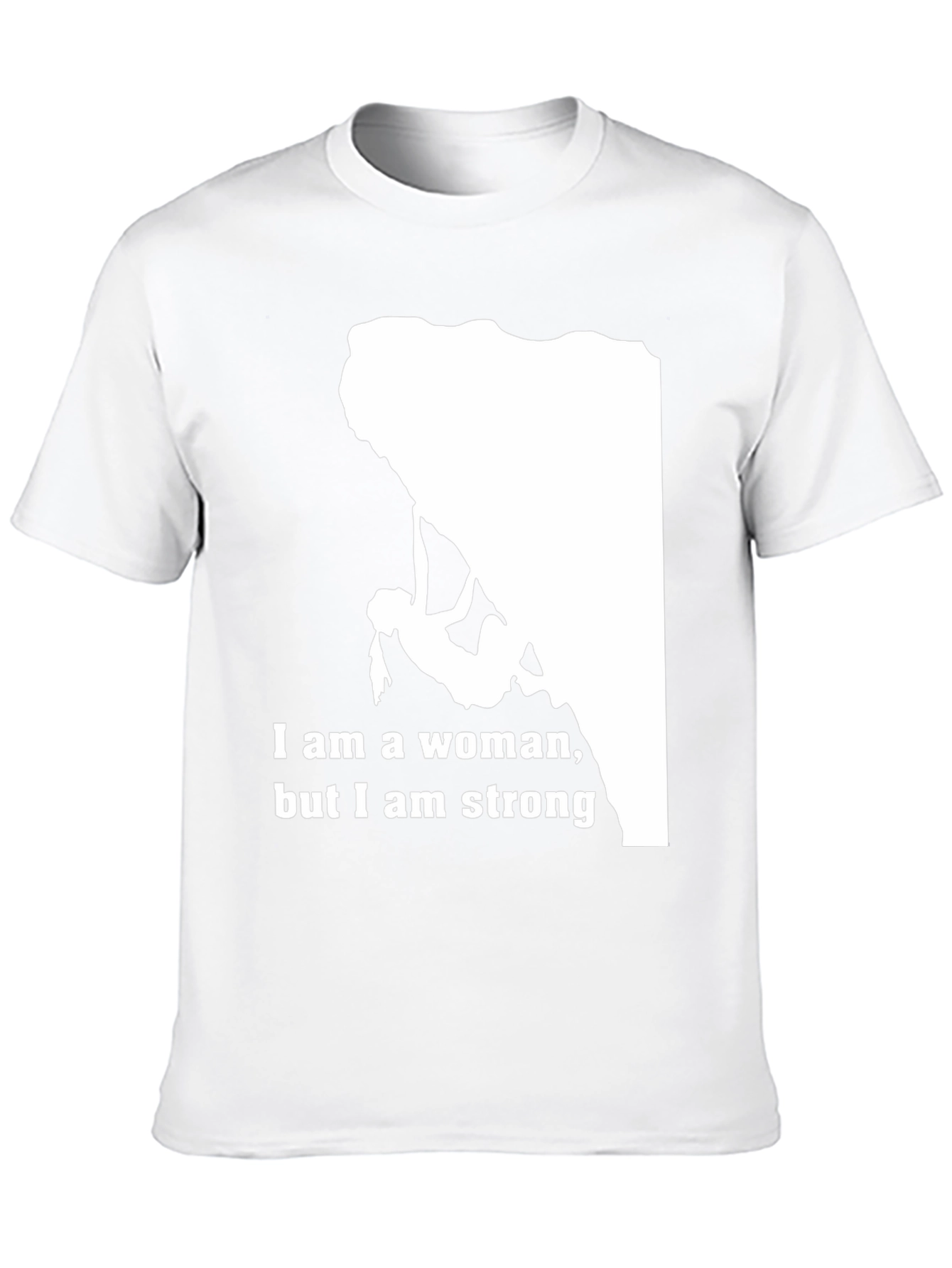 Black Strong Woman Climber T-Shirt - Black view 10