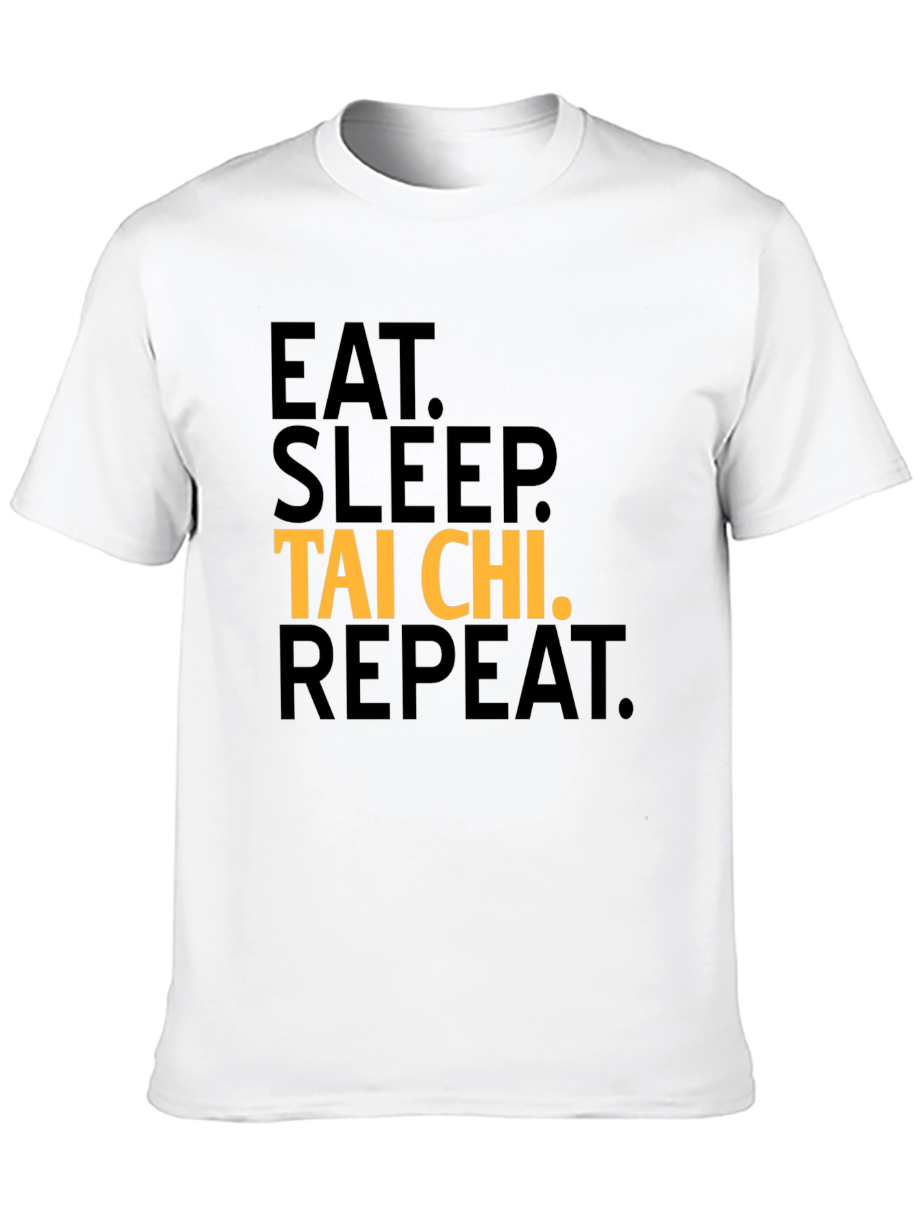 Black Eat Sleep Tai Chi Repeat Graphic T-Shirt view 10
