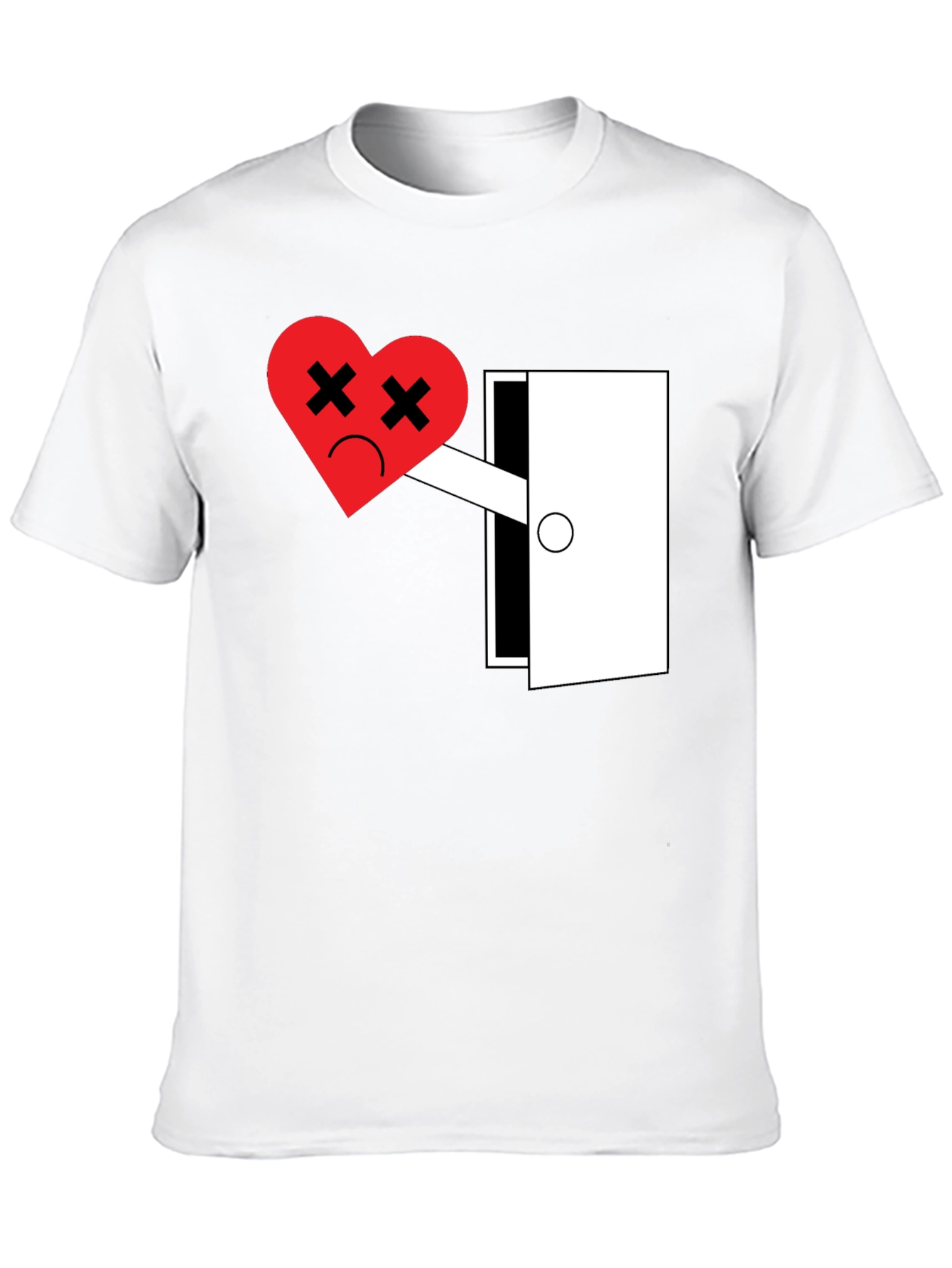 Black Heartbreak Tee - Funny Graphic T-Shirt for Men view 10