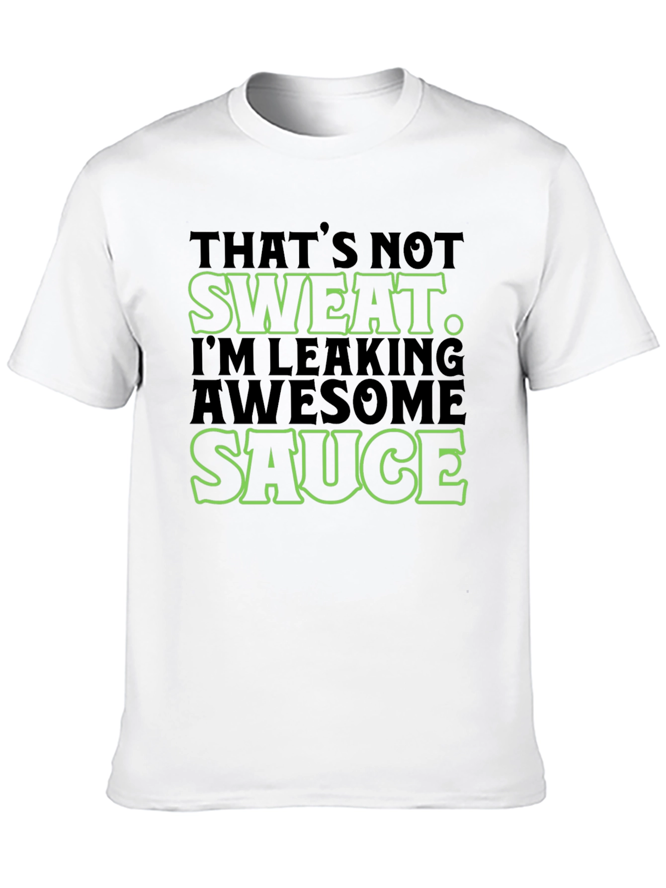 Black Awesome Sauce Men's Graphic Tee - Funny Slogan T-Shirt view 10