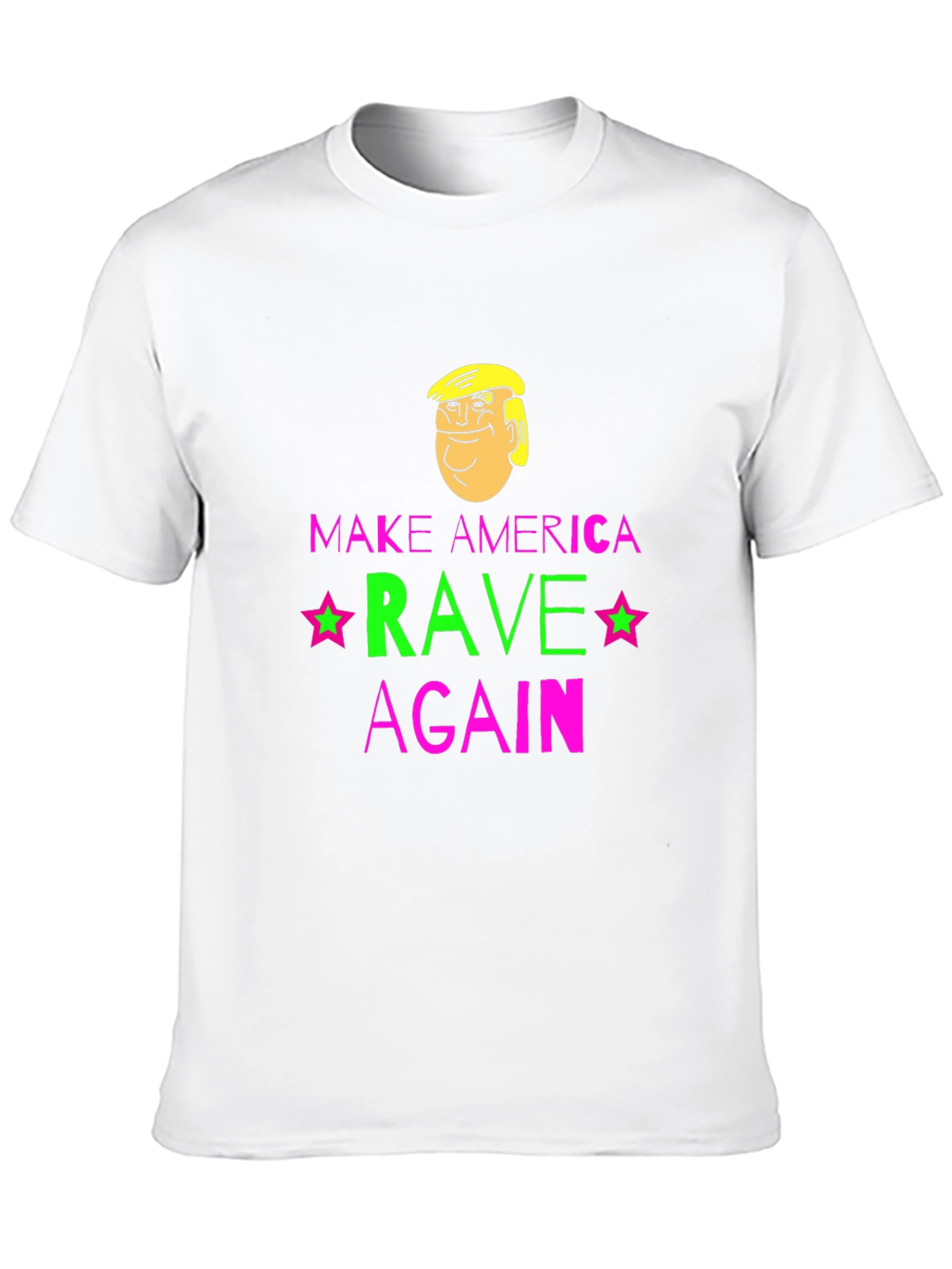 Black Make America Rave Again T-Shirt - Novelty Graphic Tee view 10