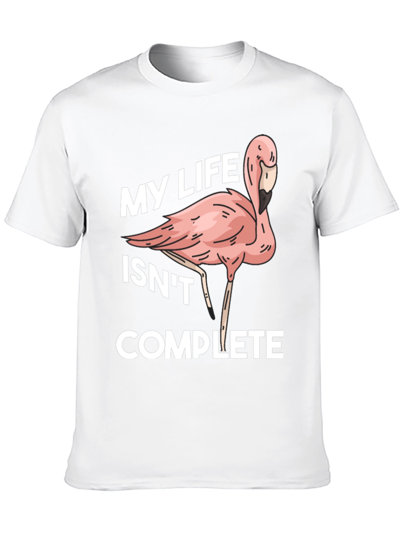 Black Flamingo Life Funny Graphic T-Shirt view 10