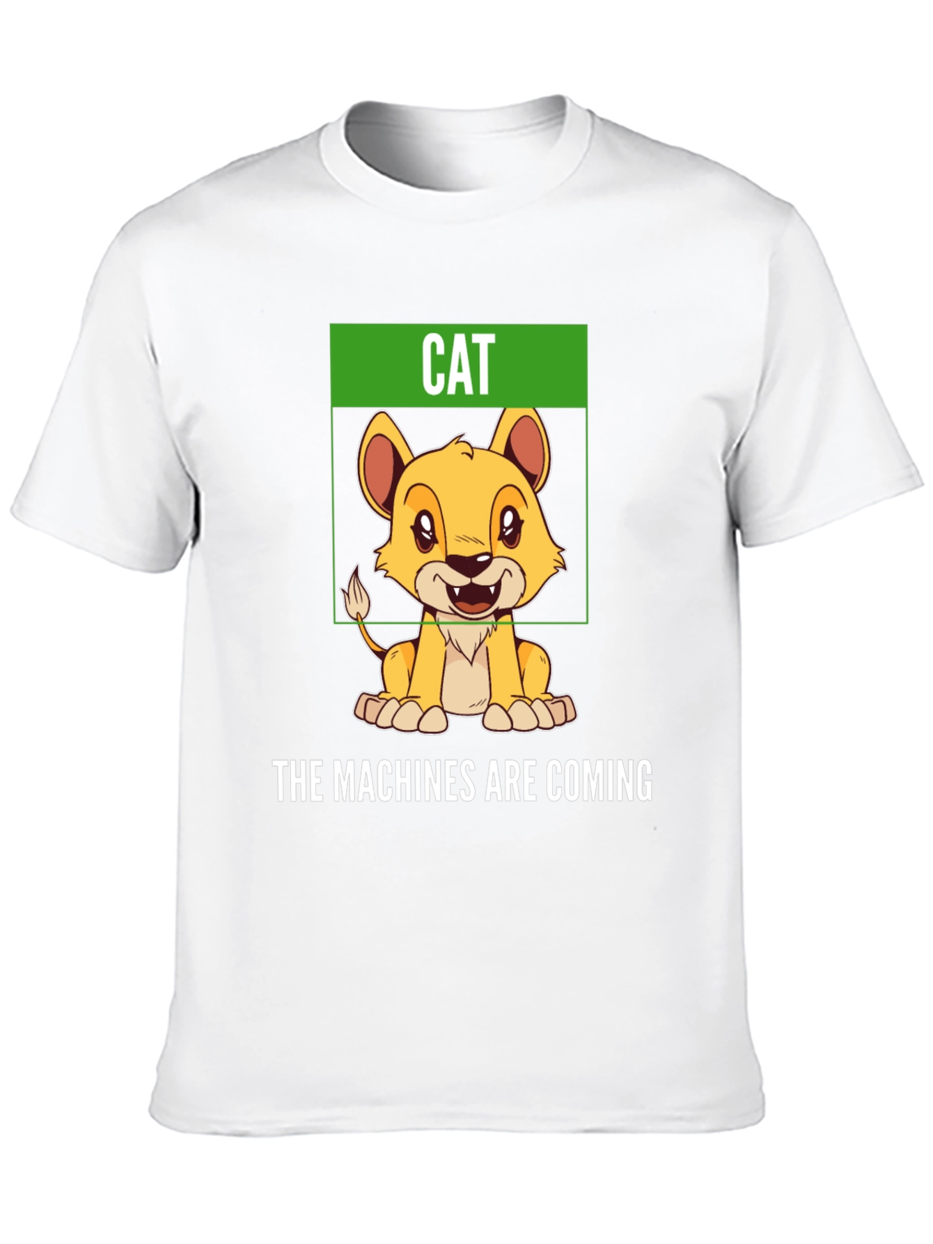 Black Humorous "Cat" T-Shirt - The Machines Are Coming view 10