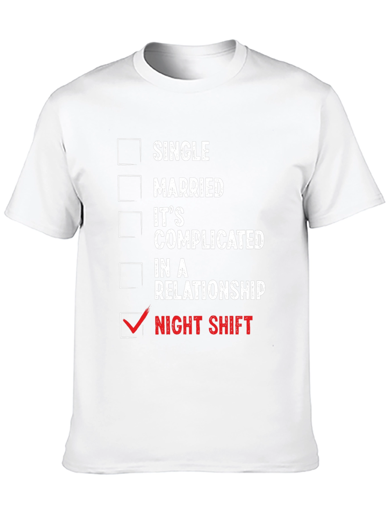 Black Night Shift Humor T-Shirt view 10