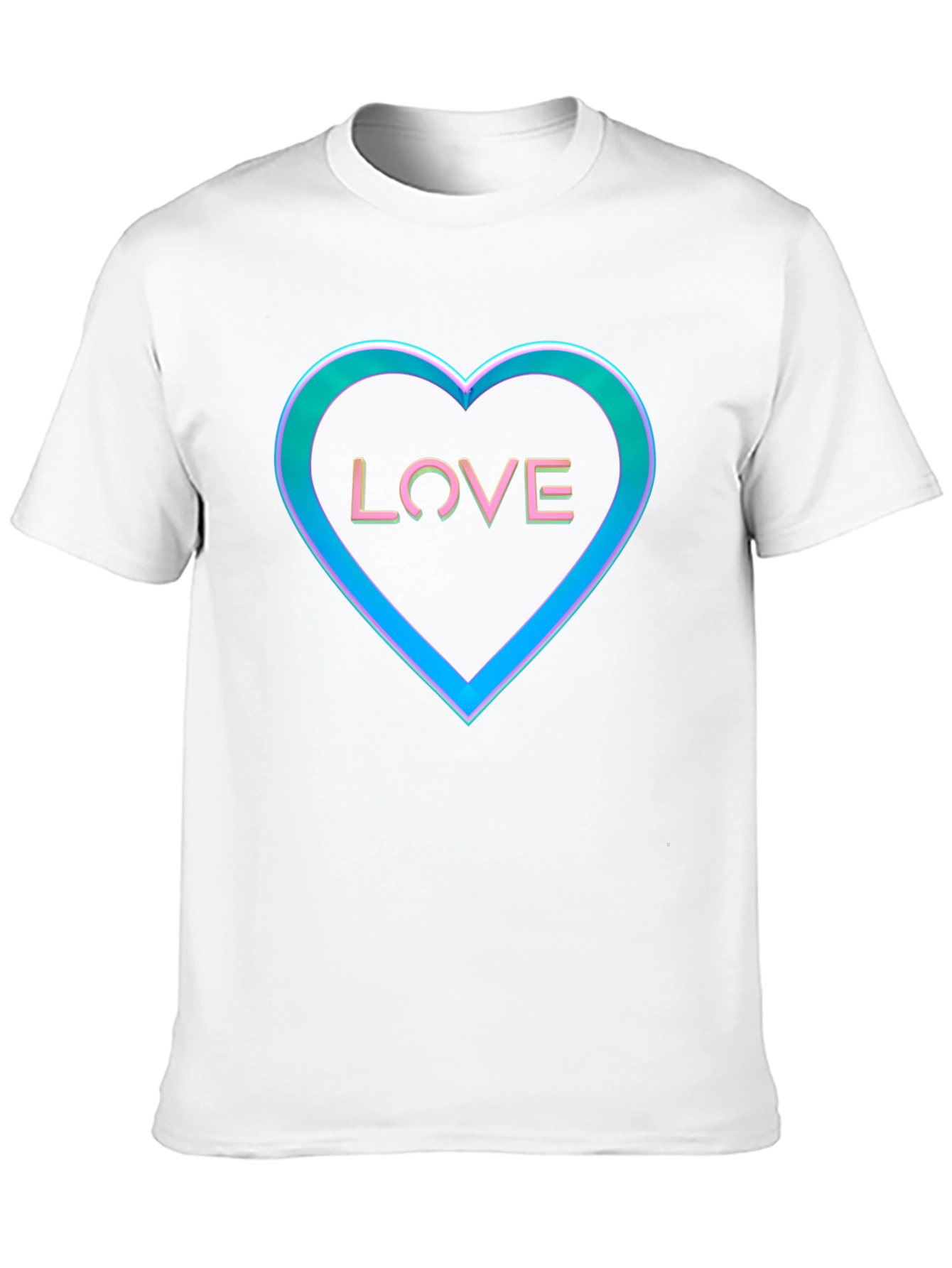 Black Love Heart Graphic Tee - Black view 10