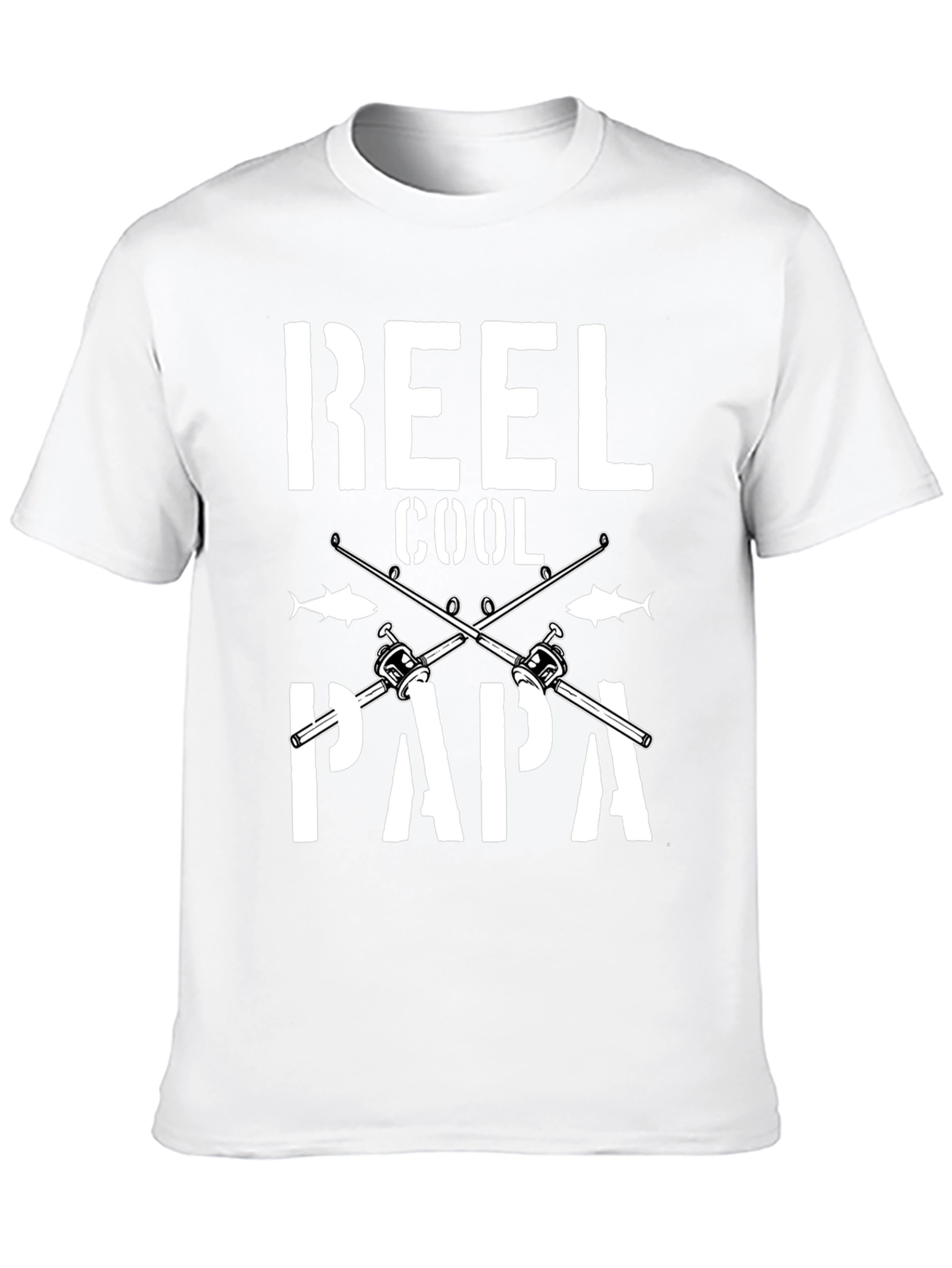 Black Reel Cool Papa Graphic T-Shirt Fishing Dad view 10