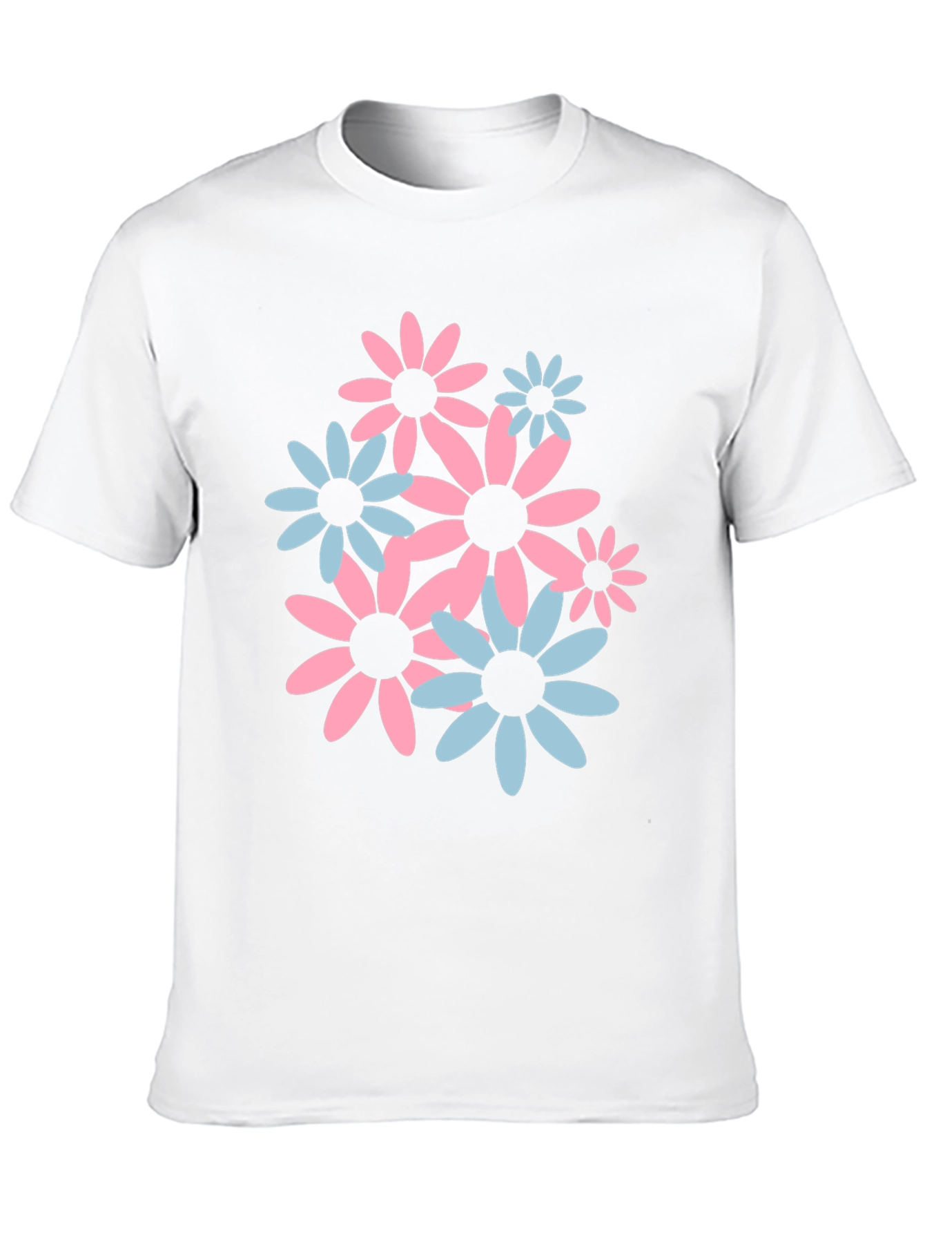 Black Floral Print Crew Neck T-Shirt view 10