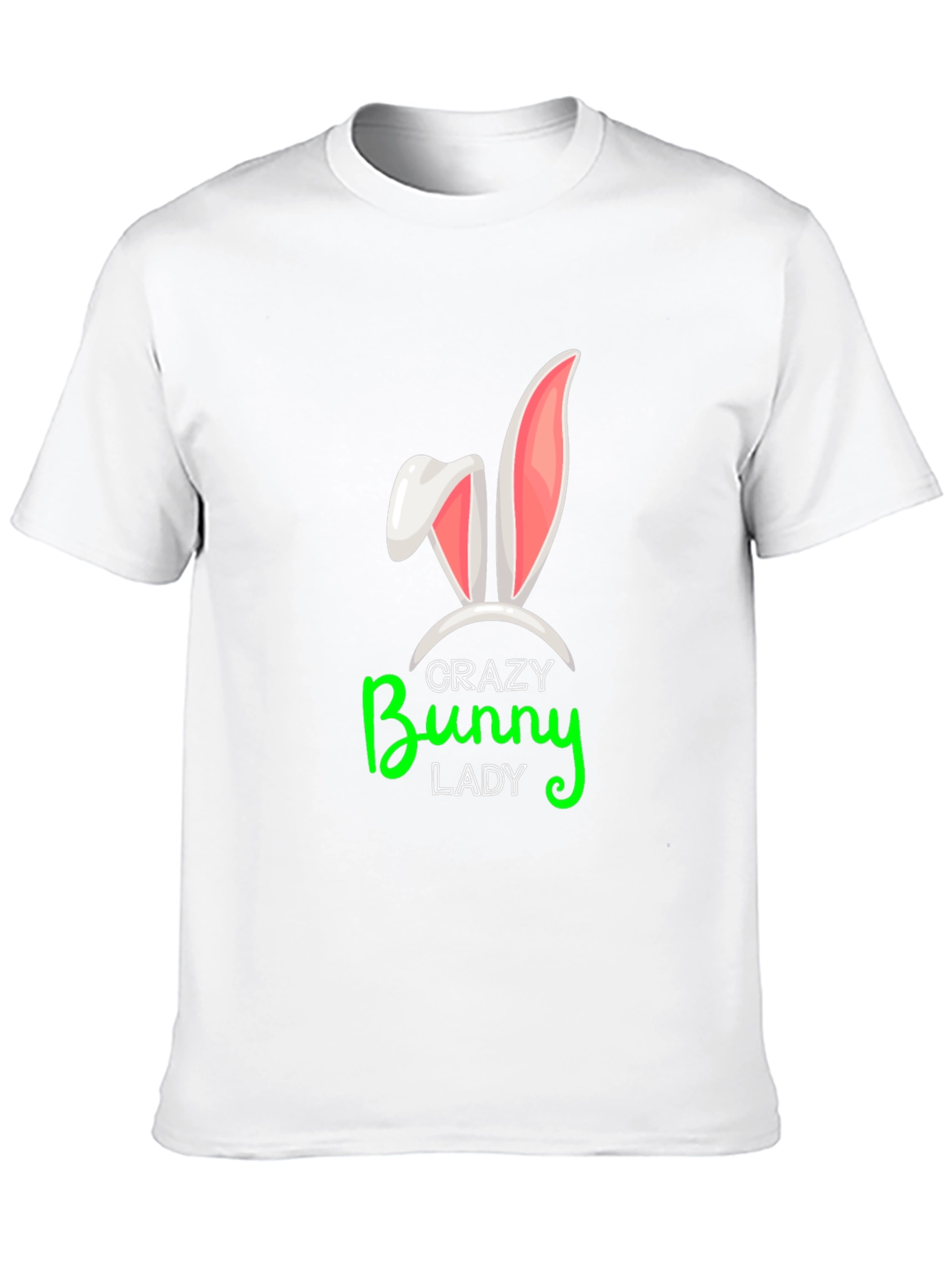 Black Crazy Bunny Lady Graphic Tee view 10