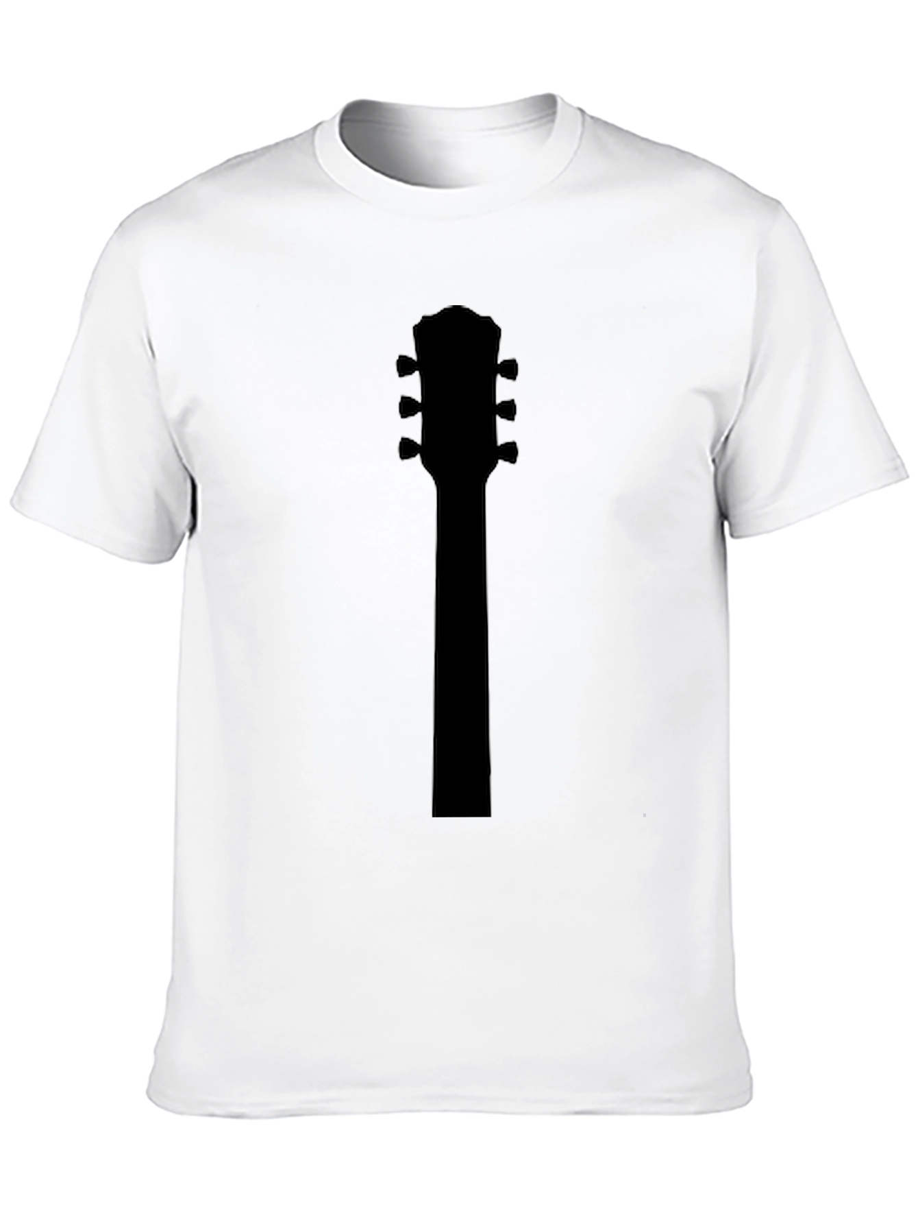 Black Guitar Neck T-Shirt - Music Lover Tee view 10