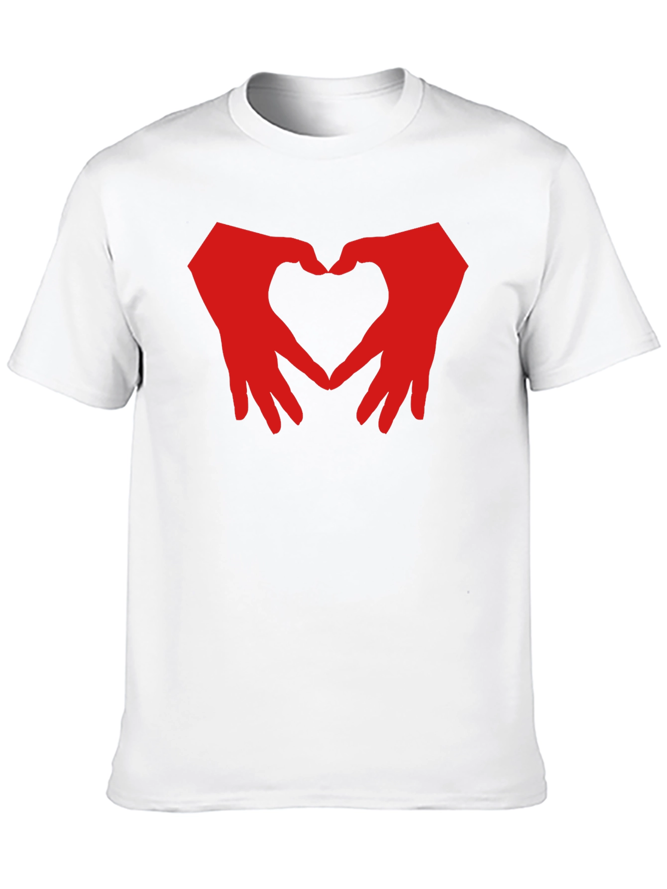 Black Heart Hands Graphic T-Shirt - Black Cotton Blend view 10