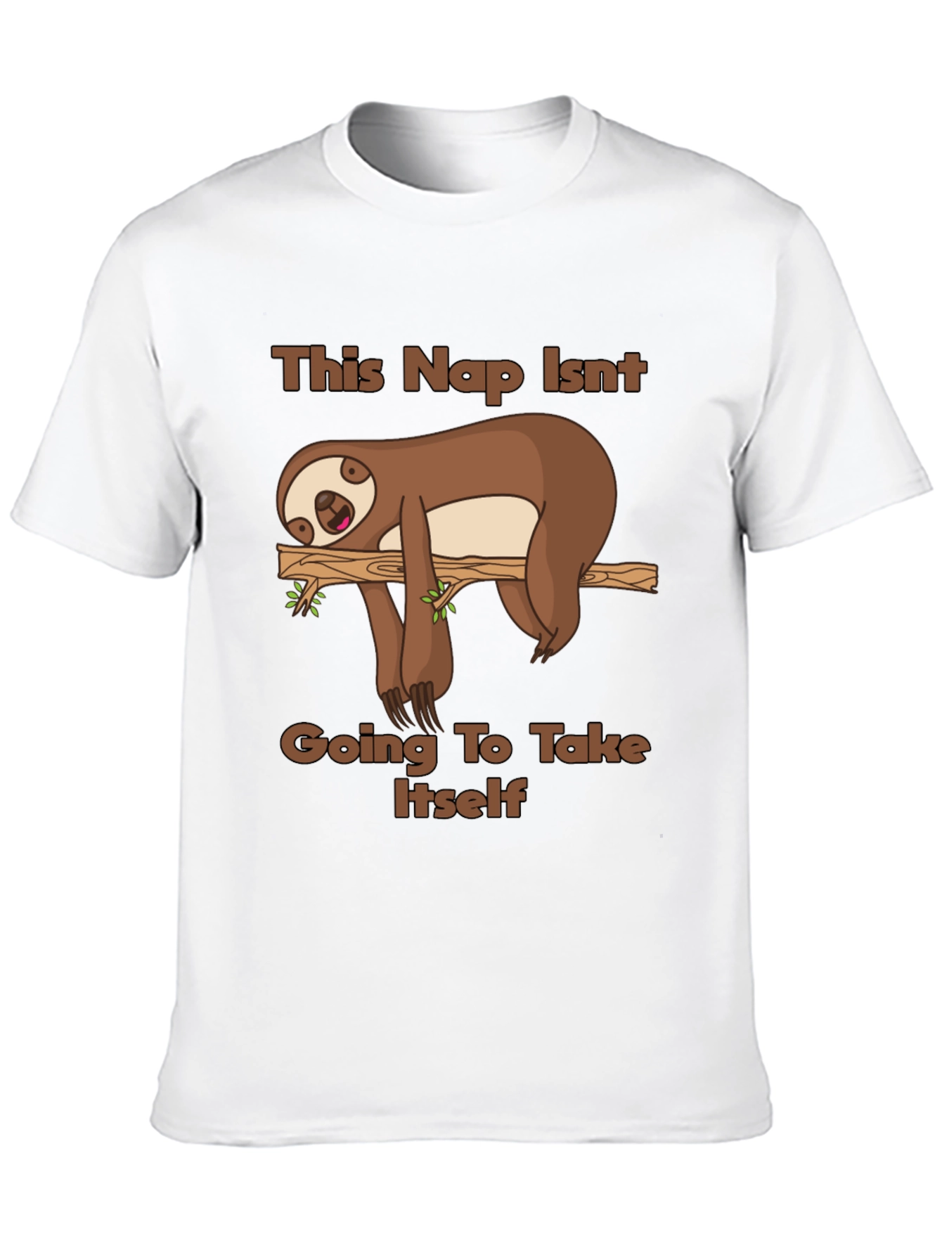 Black Sloth Nap T-Shirt - Funny Lazy Day Tee view 10