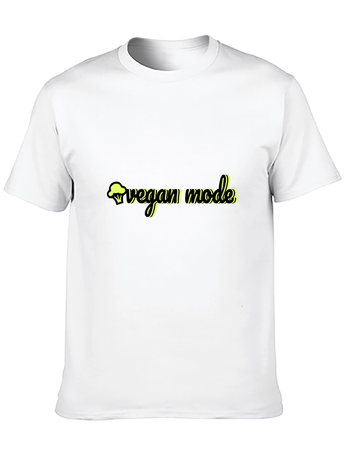 Black Vegan Mode Black T-Shirt view 10