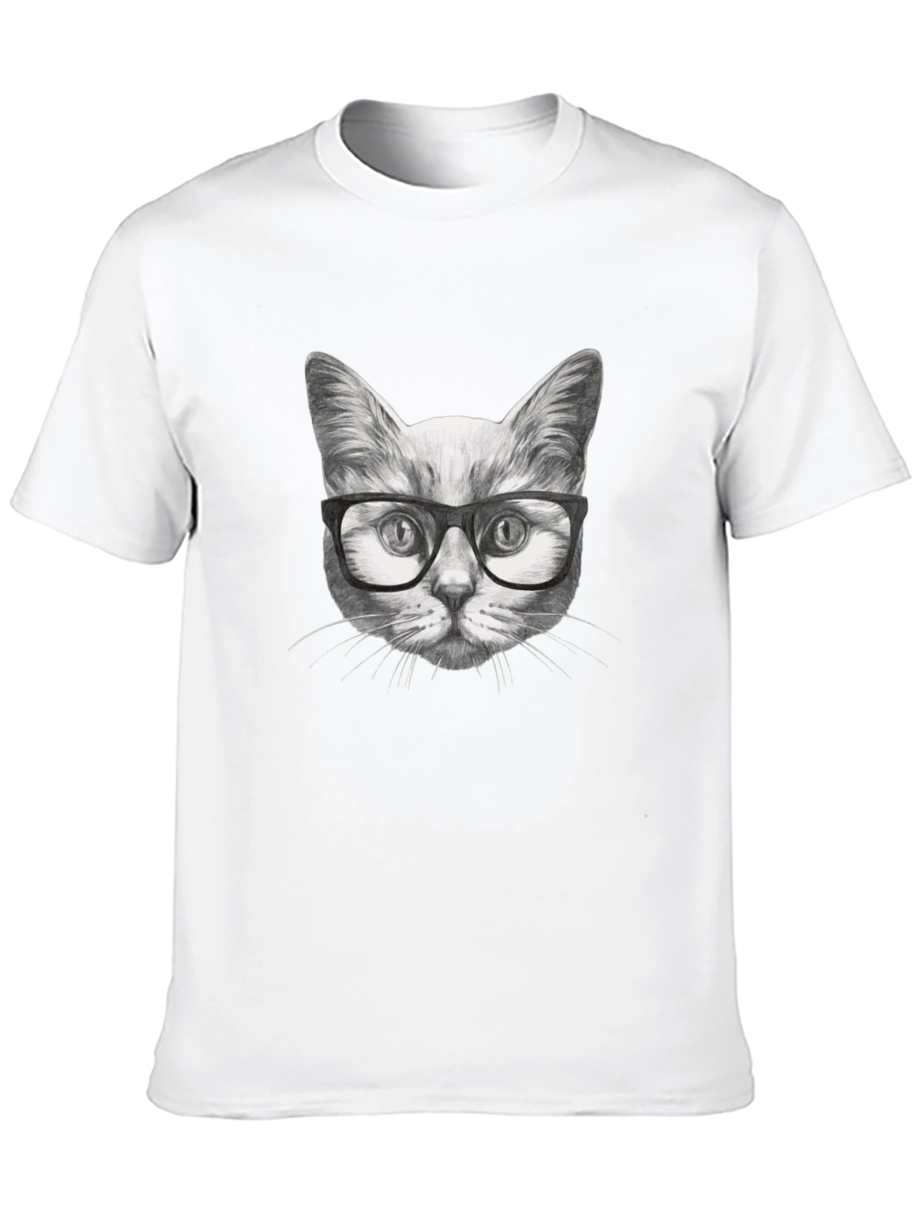 Black Cool Cat T-Shirt - Stylish Graphic Tee view 10