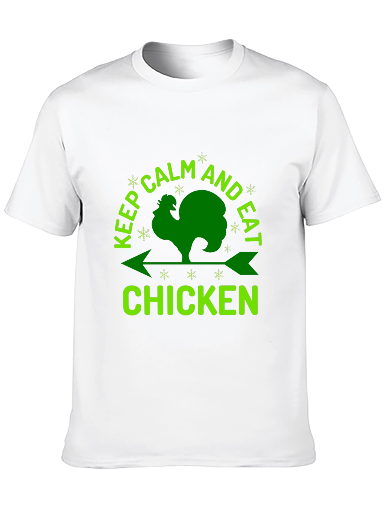 Black Keep Calm & Eat Chicken Graphic Tee view 10