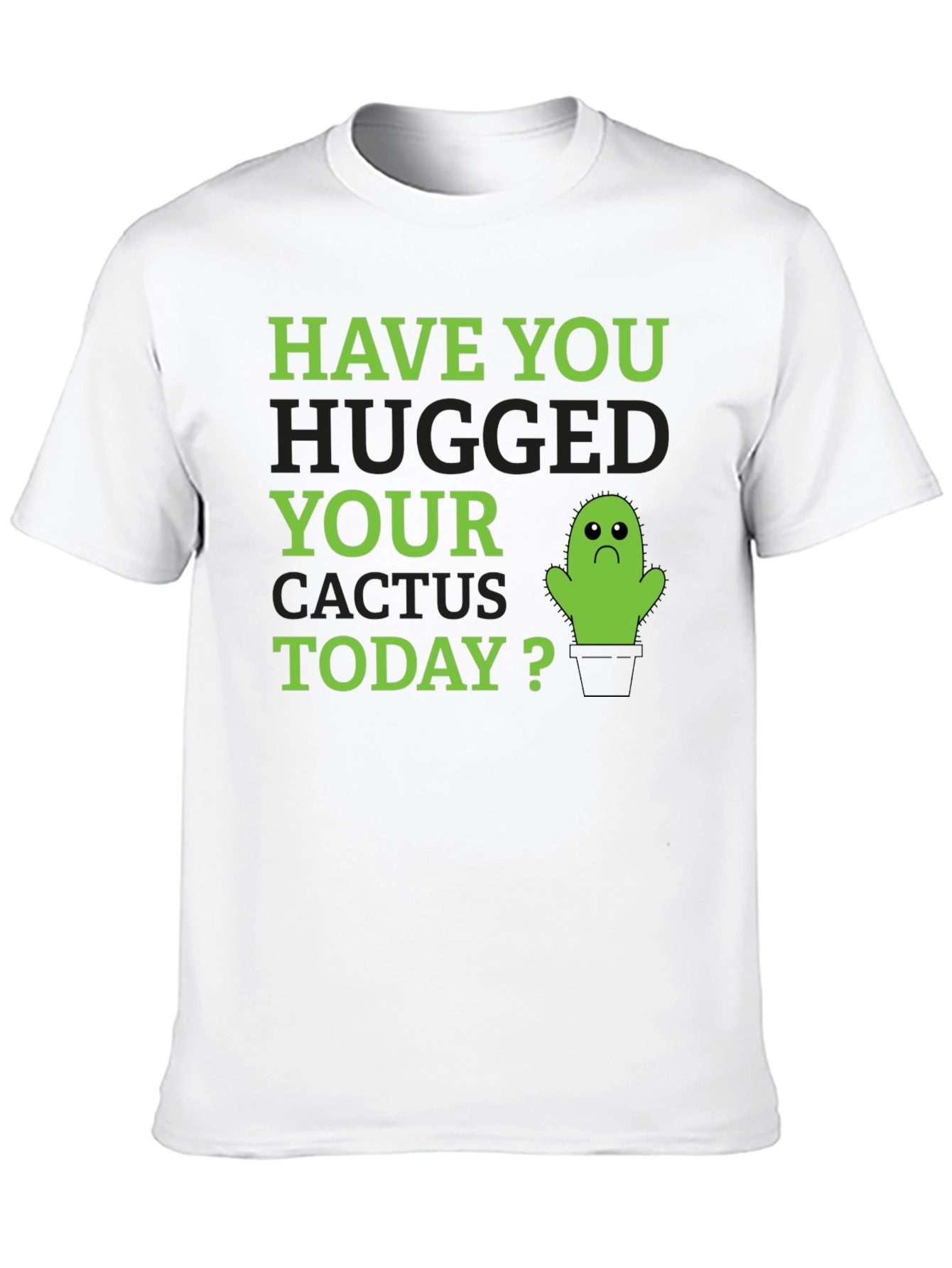 Hug Your Cactus Funny Graphic T-Shirt - 10