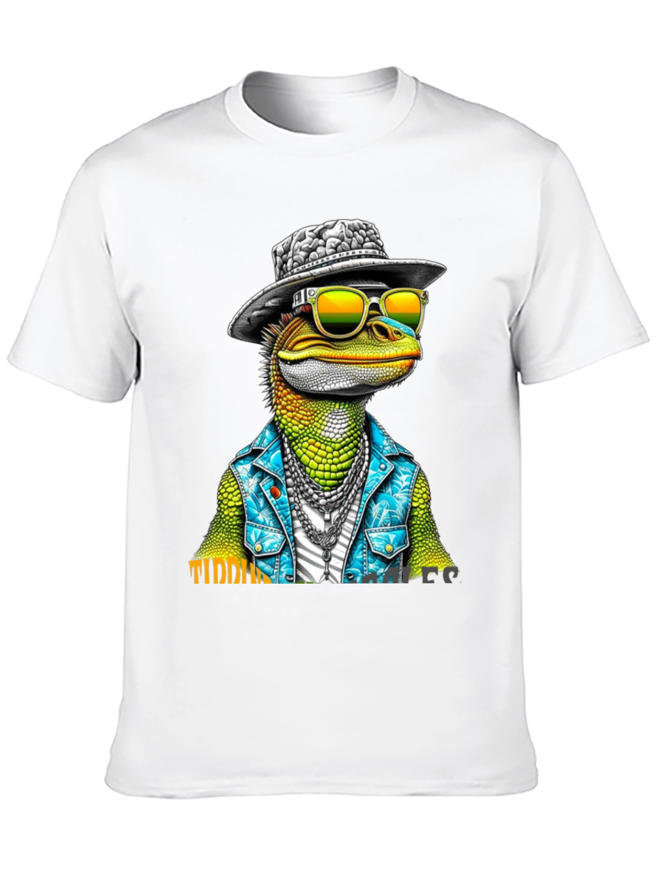 Black Cool Lizard Graphic T-Shirt view 10