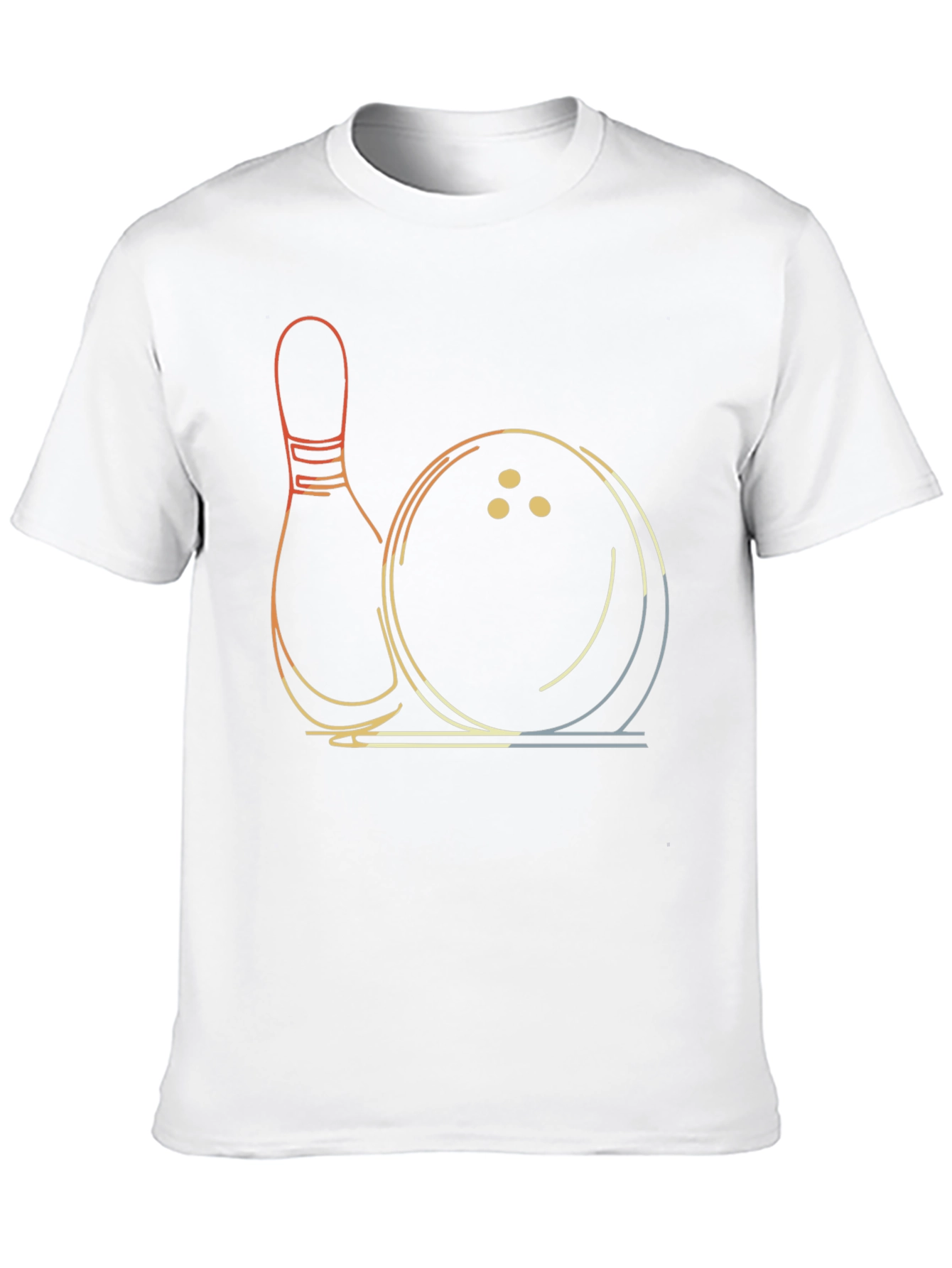 Black Retro Bowling Strike T-Shirt view 10
