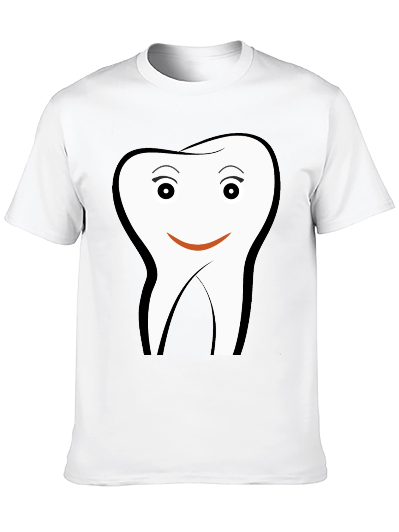 Black Funny Tooth Graphic Black T-Shirt view 10