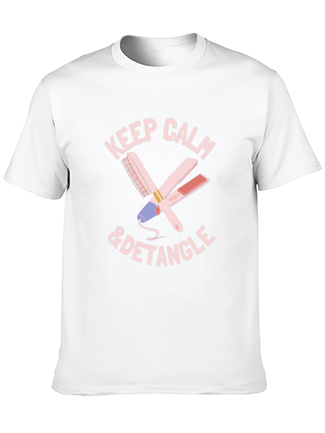 Black Keep Calm & Detangle T-Shirt view 10