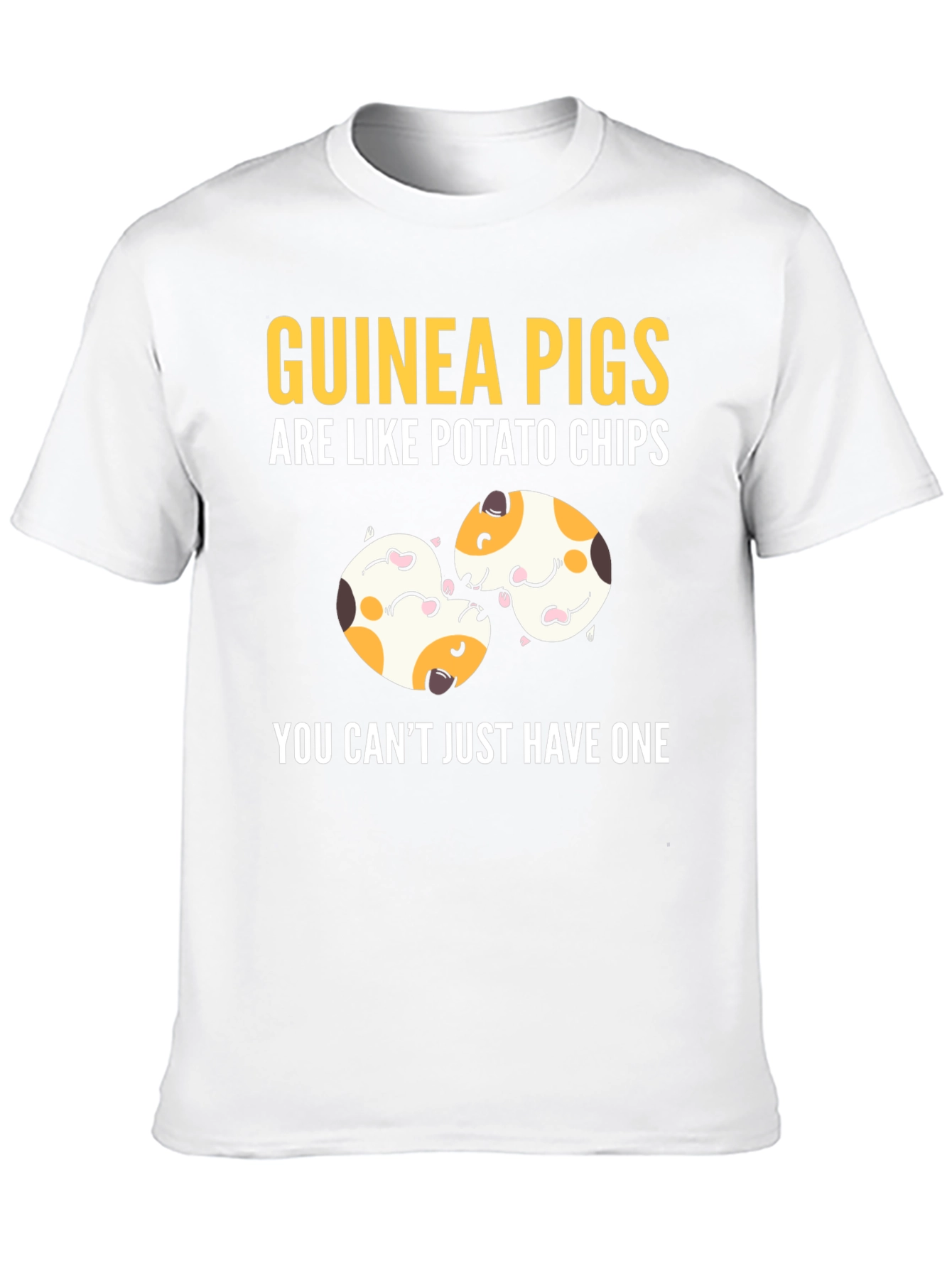 Black Guinea Pigs Potato Chips Funny T-Shirt view 10