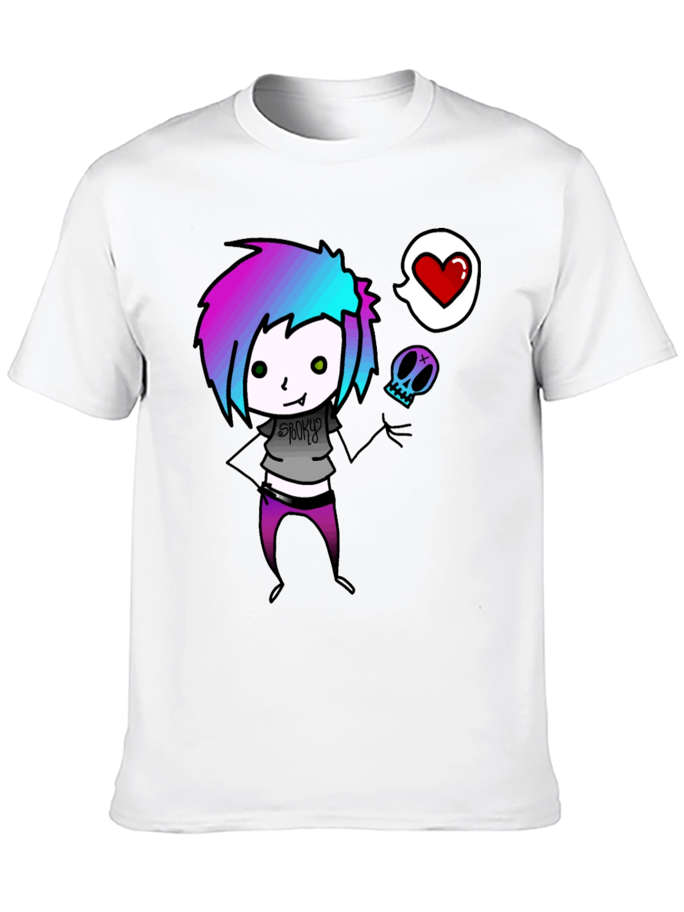 Black Spooky Love T-Shirt view 10