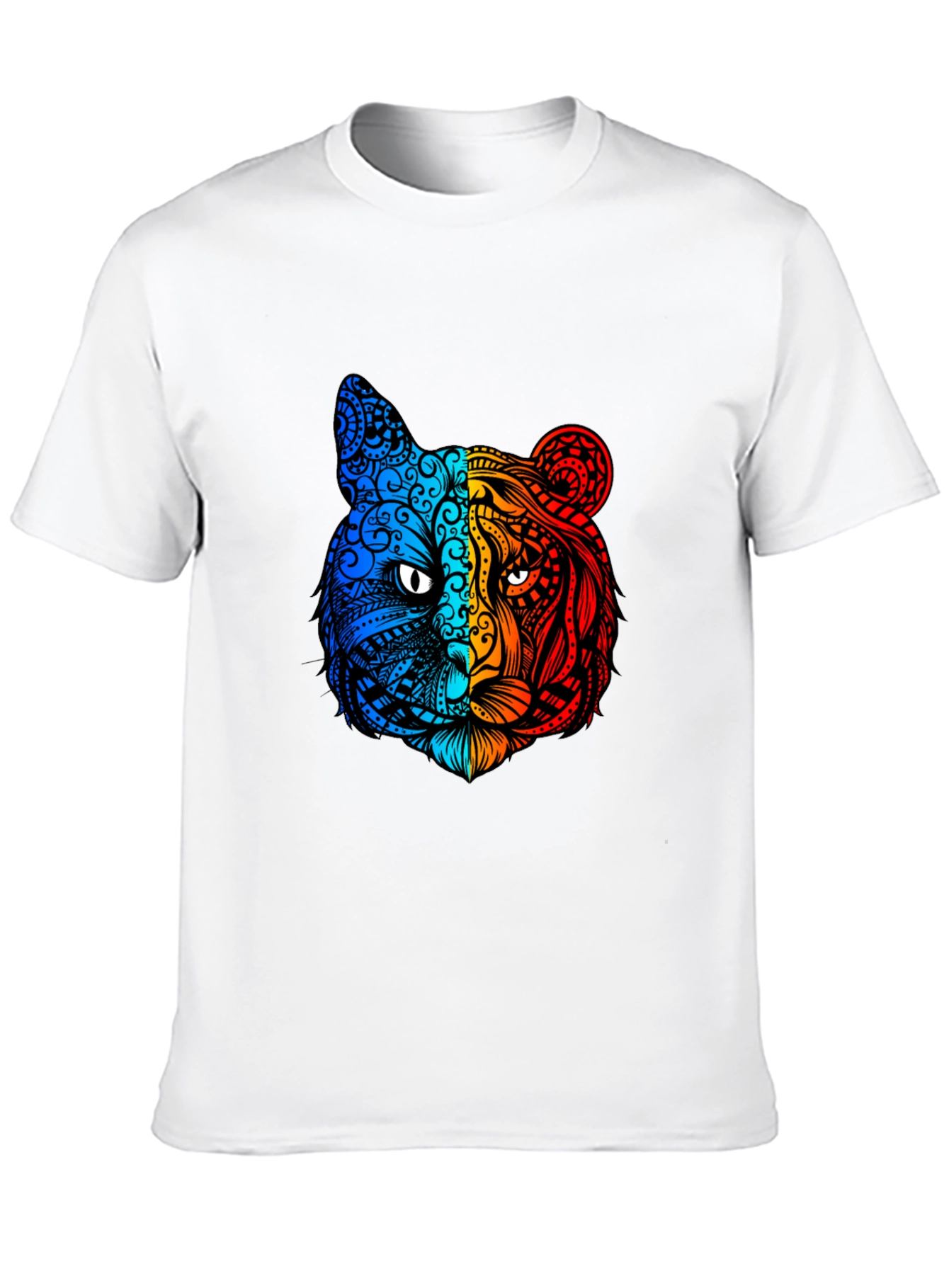 Black Vibrant Tiger Graphic Tee - Unique Animal Design view 10