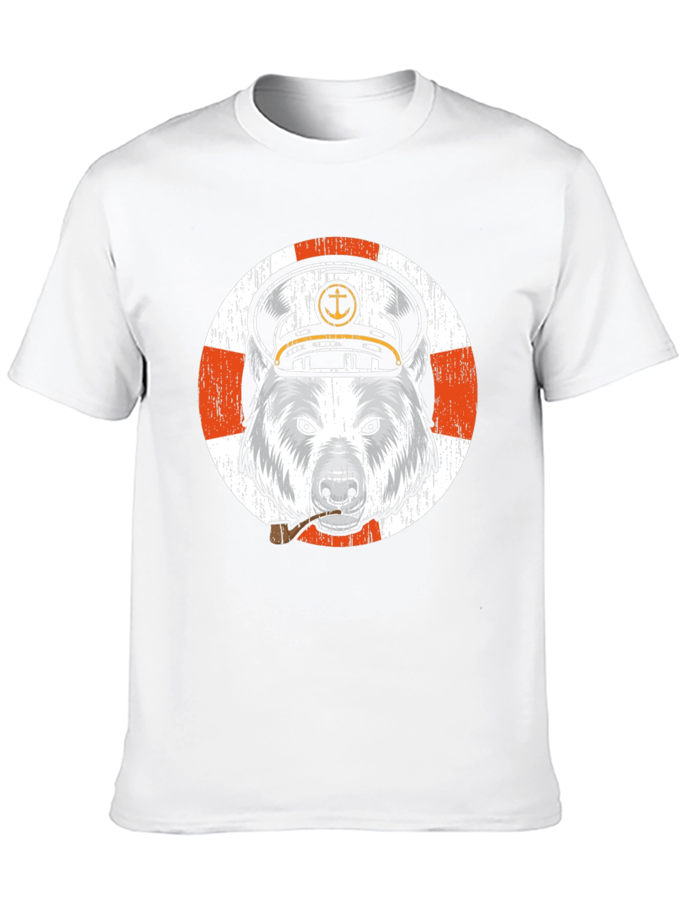 Black Captain Bear T-Shirt - Nautical Theme view 10