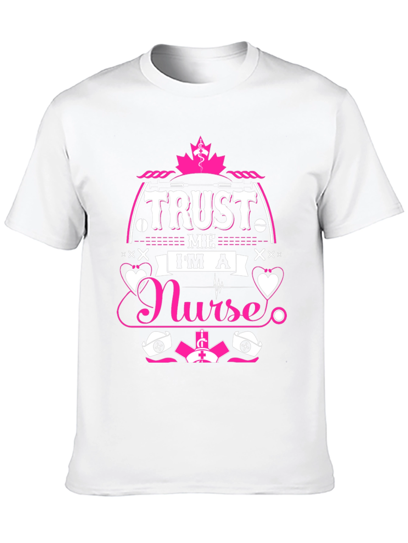Black Trust Me I'm a Nurse T-Shirt, Funny Nurse Gift view 10